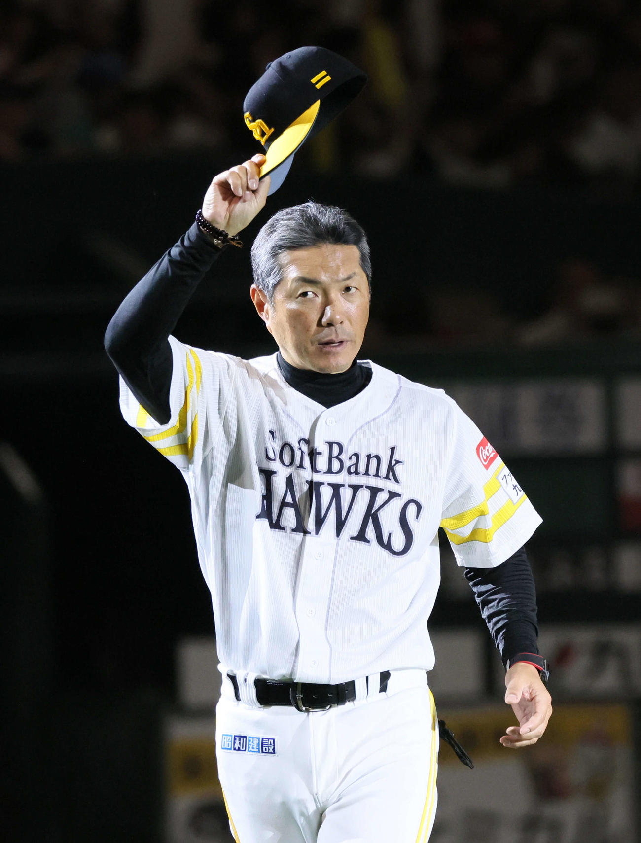 ソフトバンク対広島　広島に快勝したソフトバンク小久保監督（撮影・加藤孝規）
