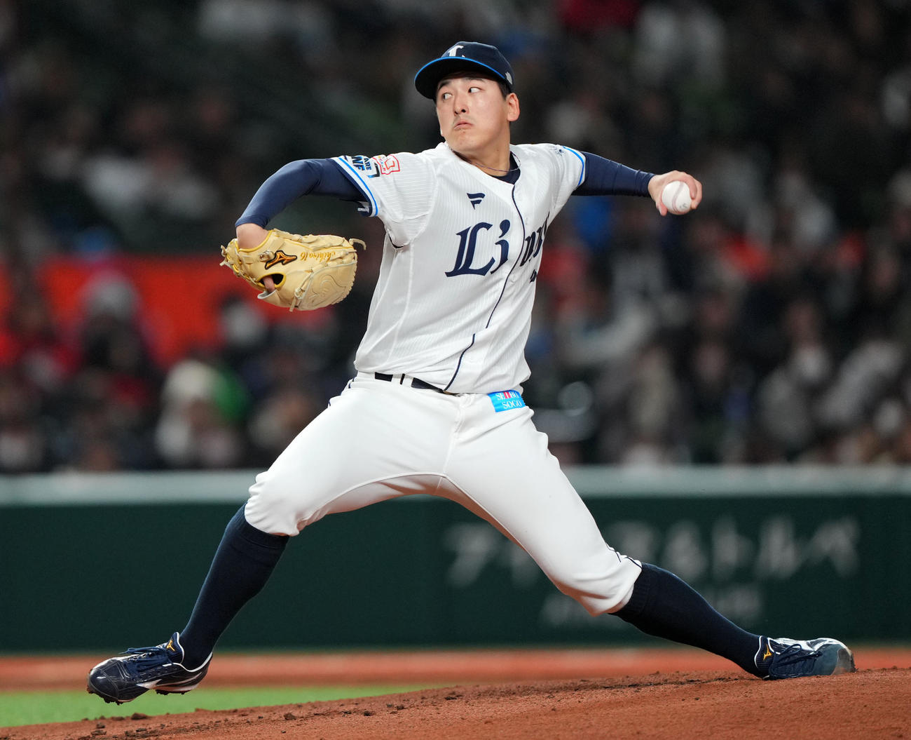 西武対ヤクルト　力投する西武先発の隅田（撮影・横山健太）