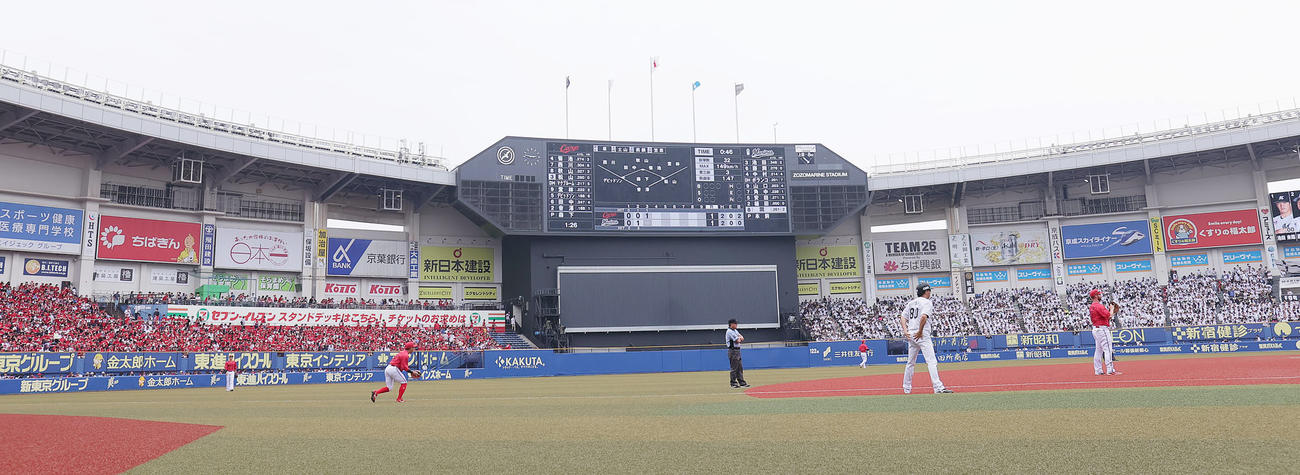 ロッテ本拠地のZOZOマリンスタジアム（2023年6月撮影）