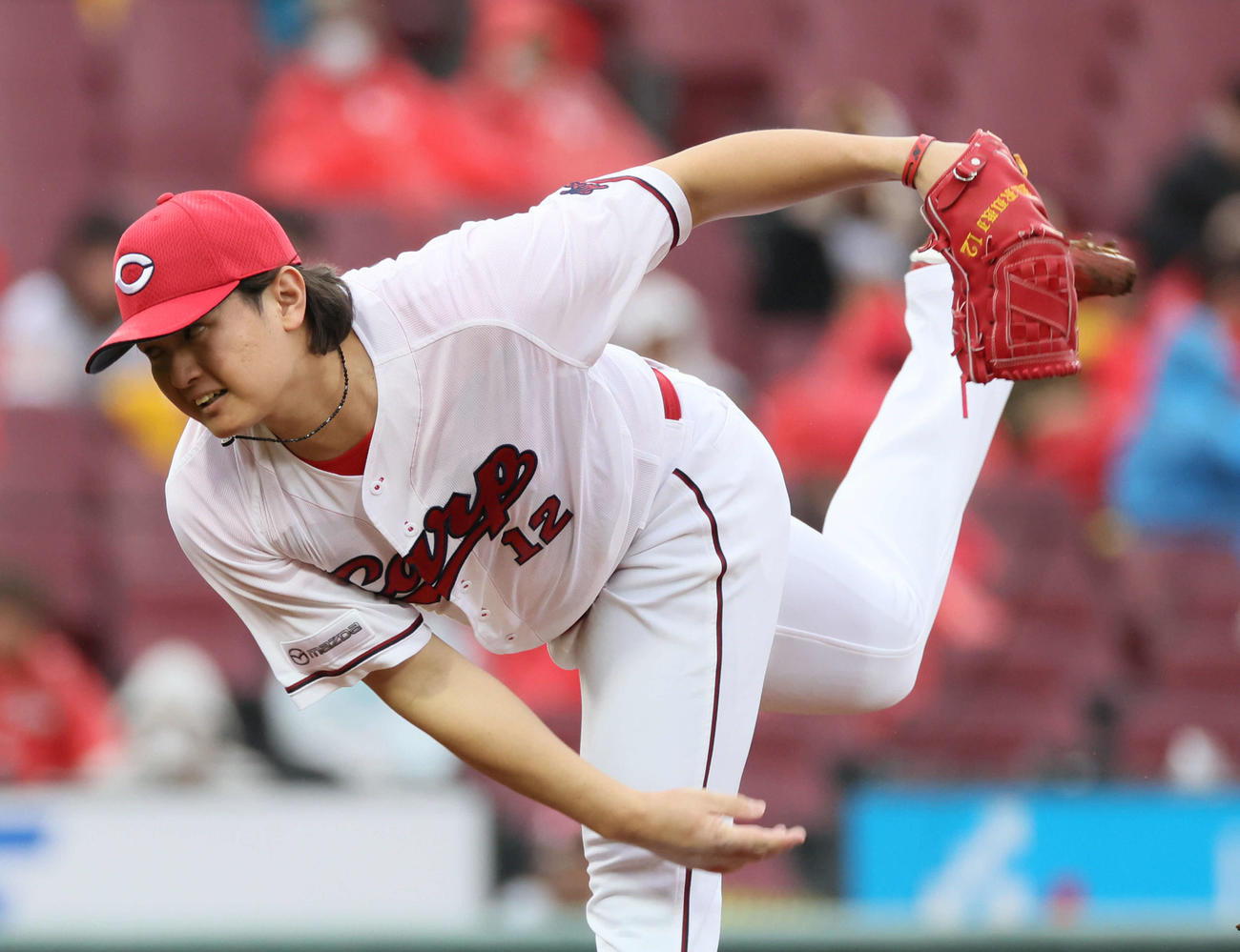 広島対ソフトバンク　9回表ソフトバンク、広島7番手の大道（撮影・加藤孝規）