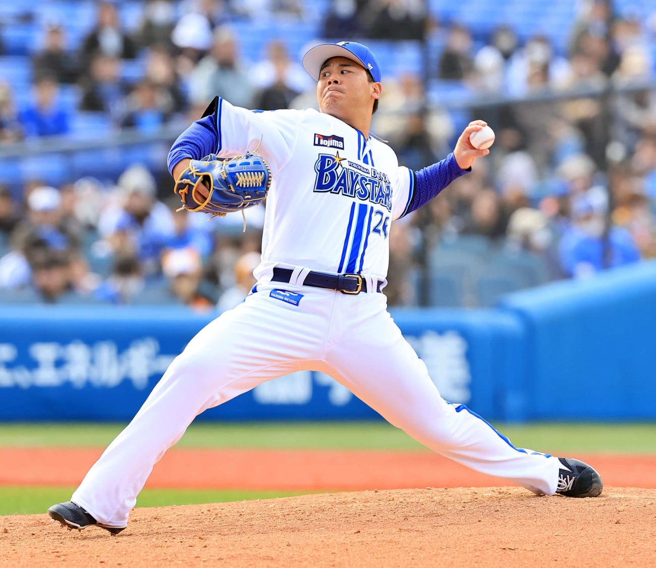 DeNA浜口遥大（2024年3月10日撮影）