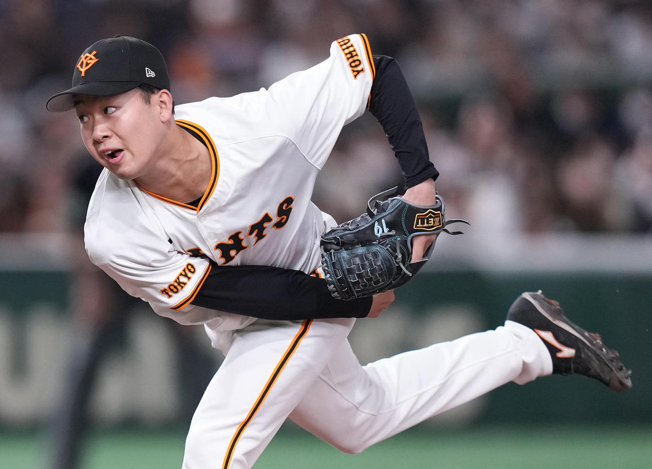 巨人山崎伊織（2024年3月19日撮影）
