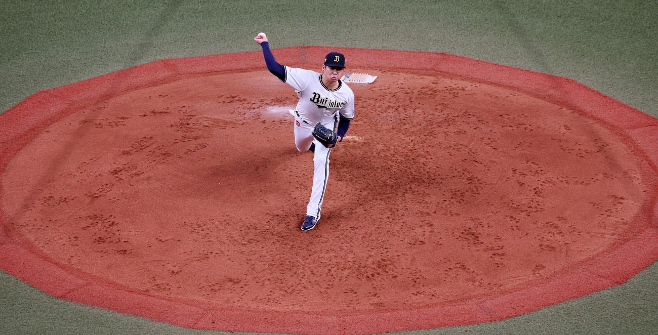 練習試合オリックス対阪神　阪神戦に先発した山下（撮影・加藤哉）