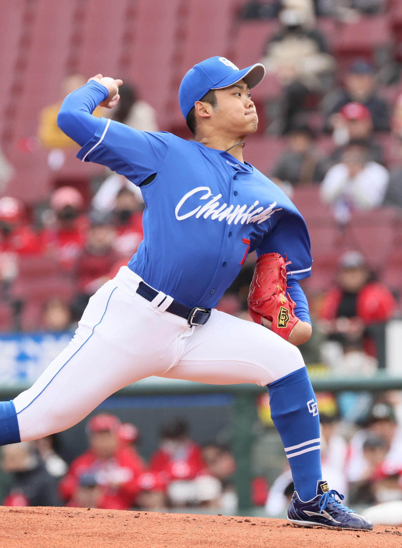 中日根尾昂（2024年3月9日撮影）