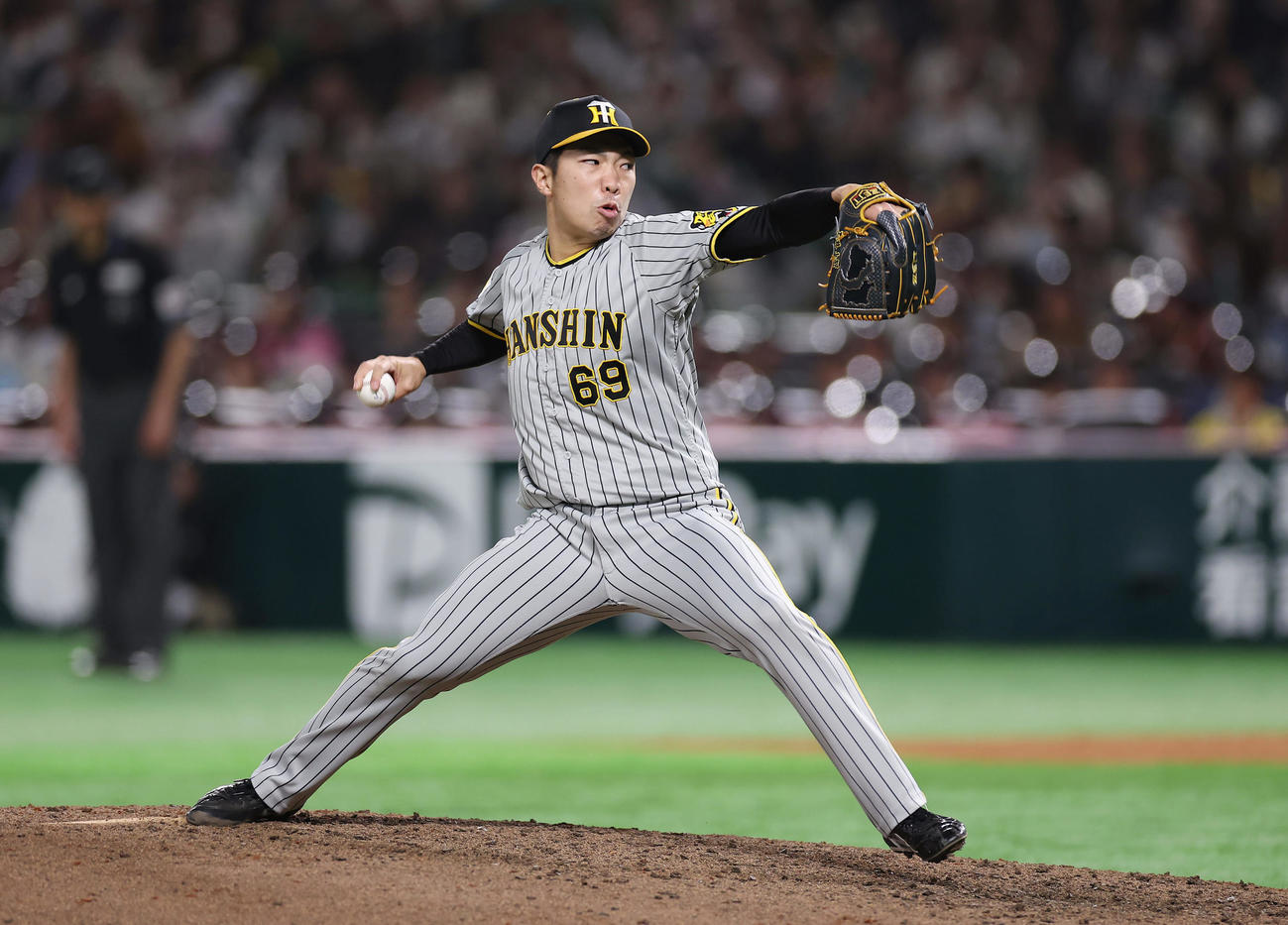 阪神石井大智（2024年3月20日撮影）
