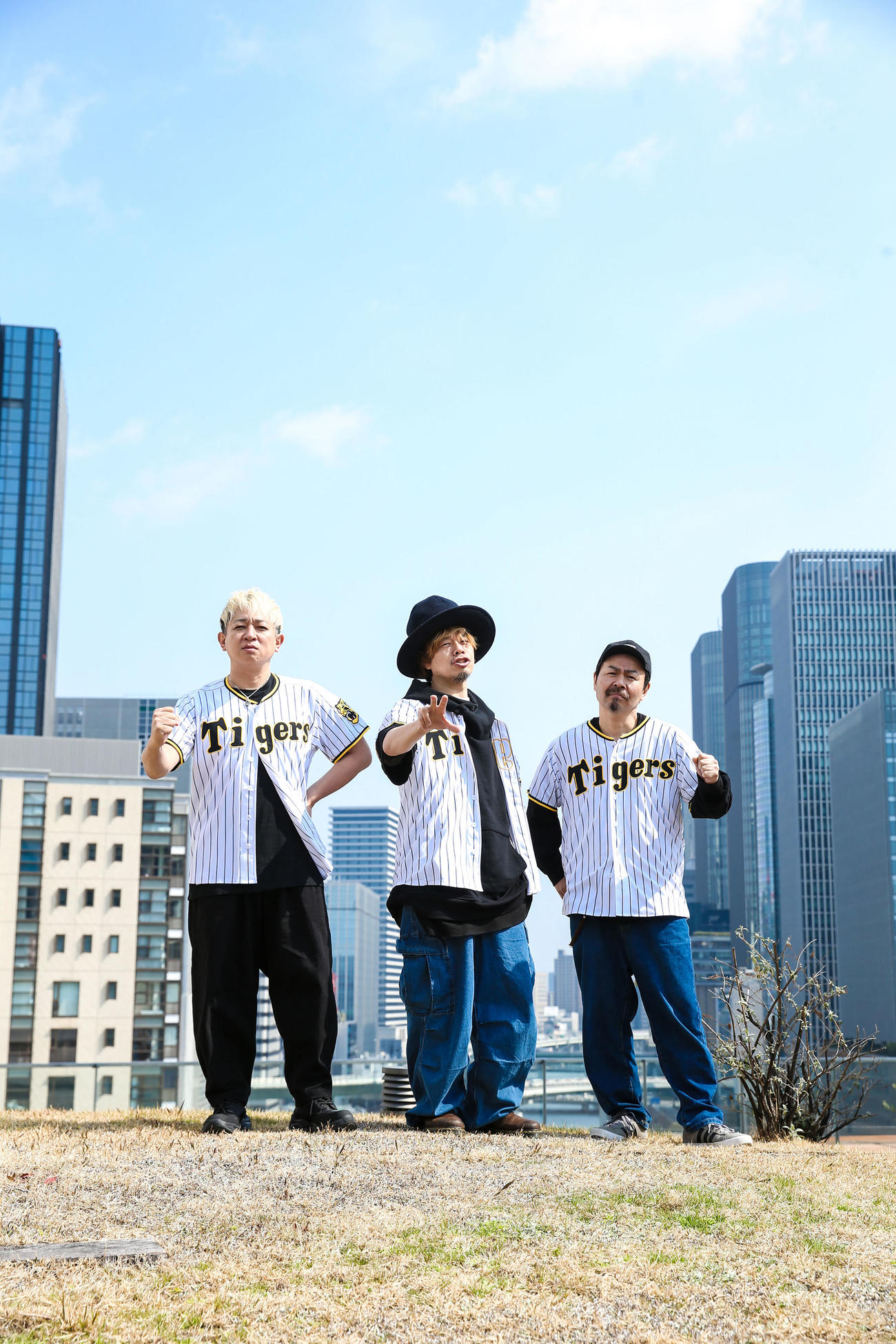 ABCラジオ・テレビのプロ野球中継テーマソング「gg燦然」を発表した10ーFEET（ABCラジオ提供）