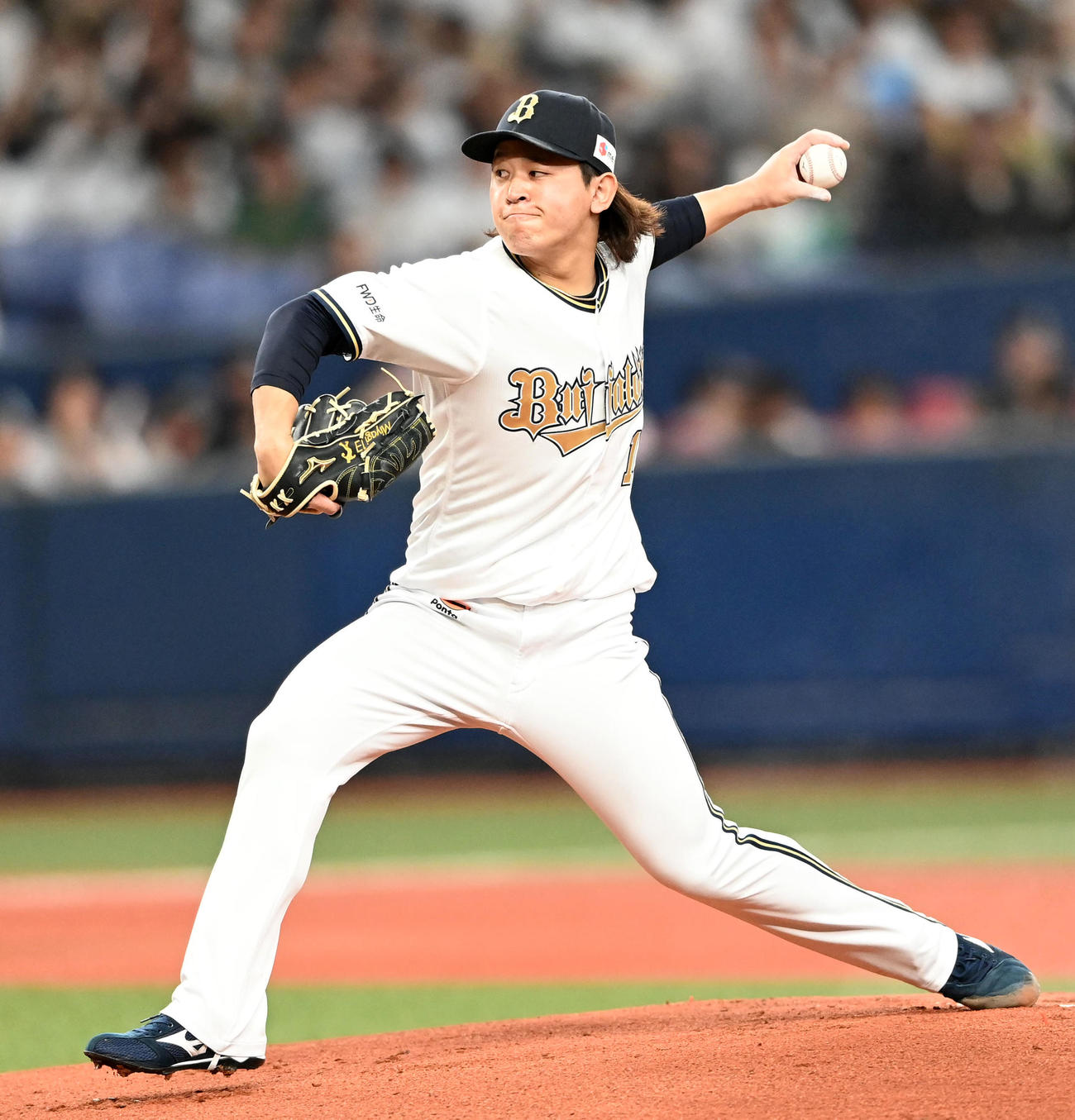 オリックス対ソフトバンク　オリックス先発の宮城（撮影・前岡正明）