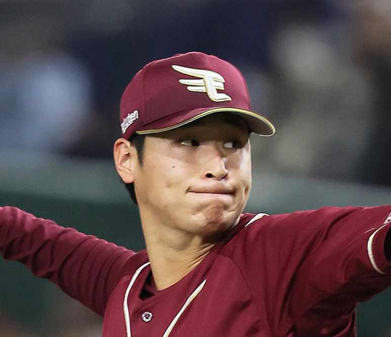 巨人対楽天　楽天先発の内（撮影・足立雅史）