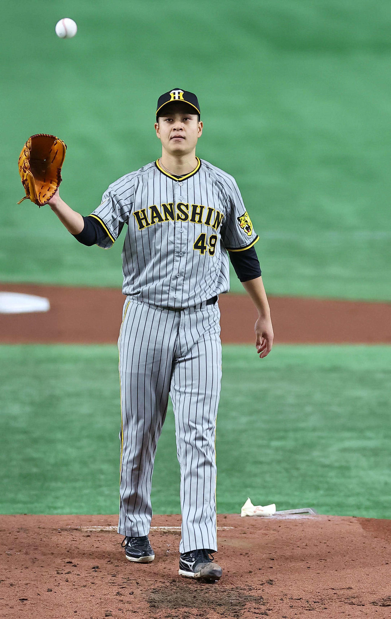 巨人対阪神　阪神先発の大竹（撮影・上田博志）