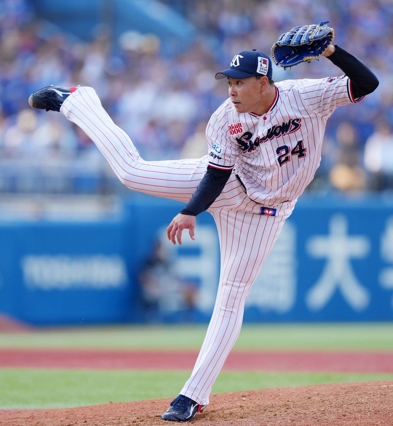 ヤクルト対中日　9回表から登板したヤクルト星（撮影・横山健太）