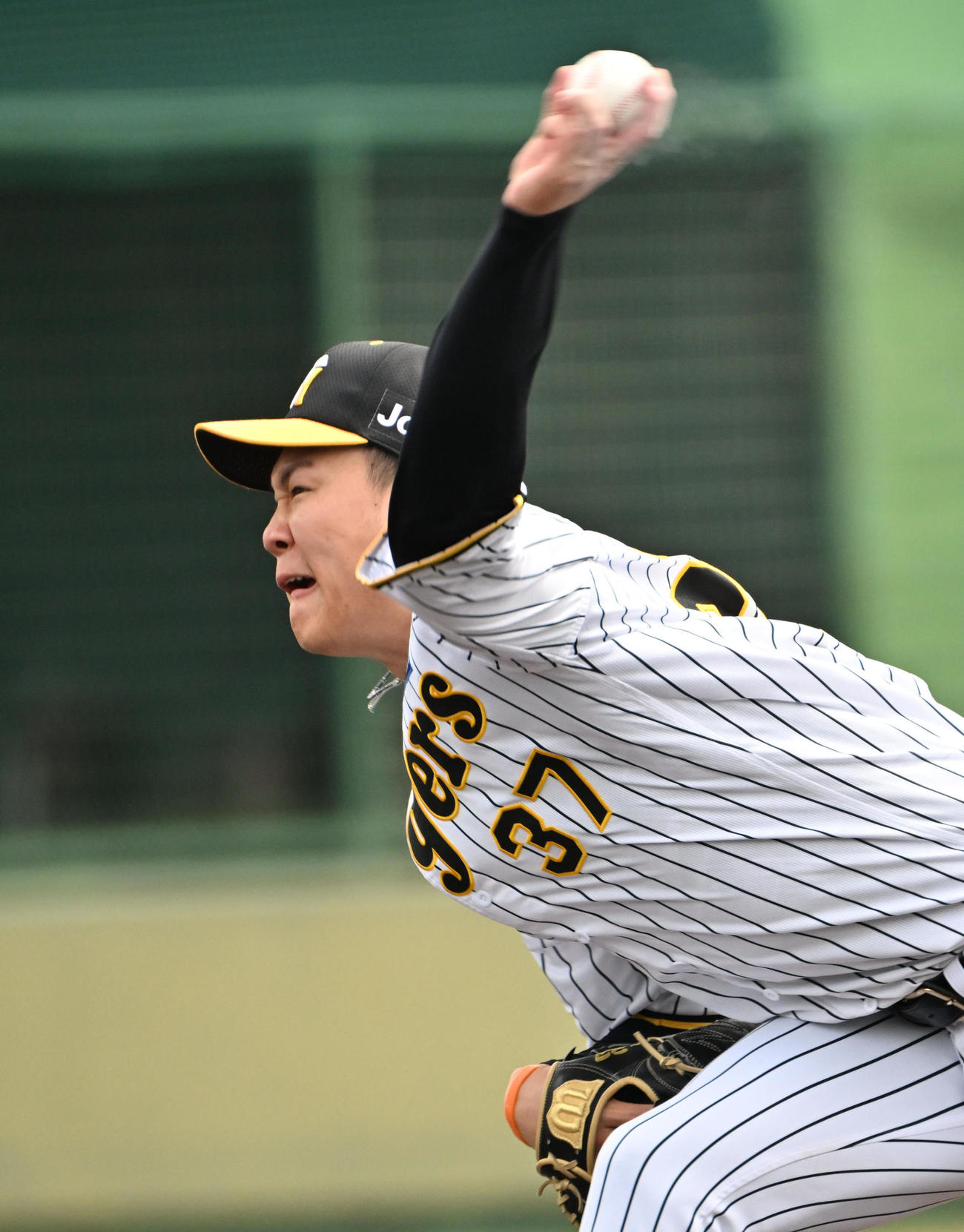 阪神対中日　阪神先発の及川（撮影・石井愛子）
