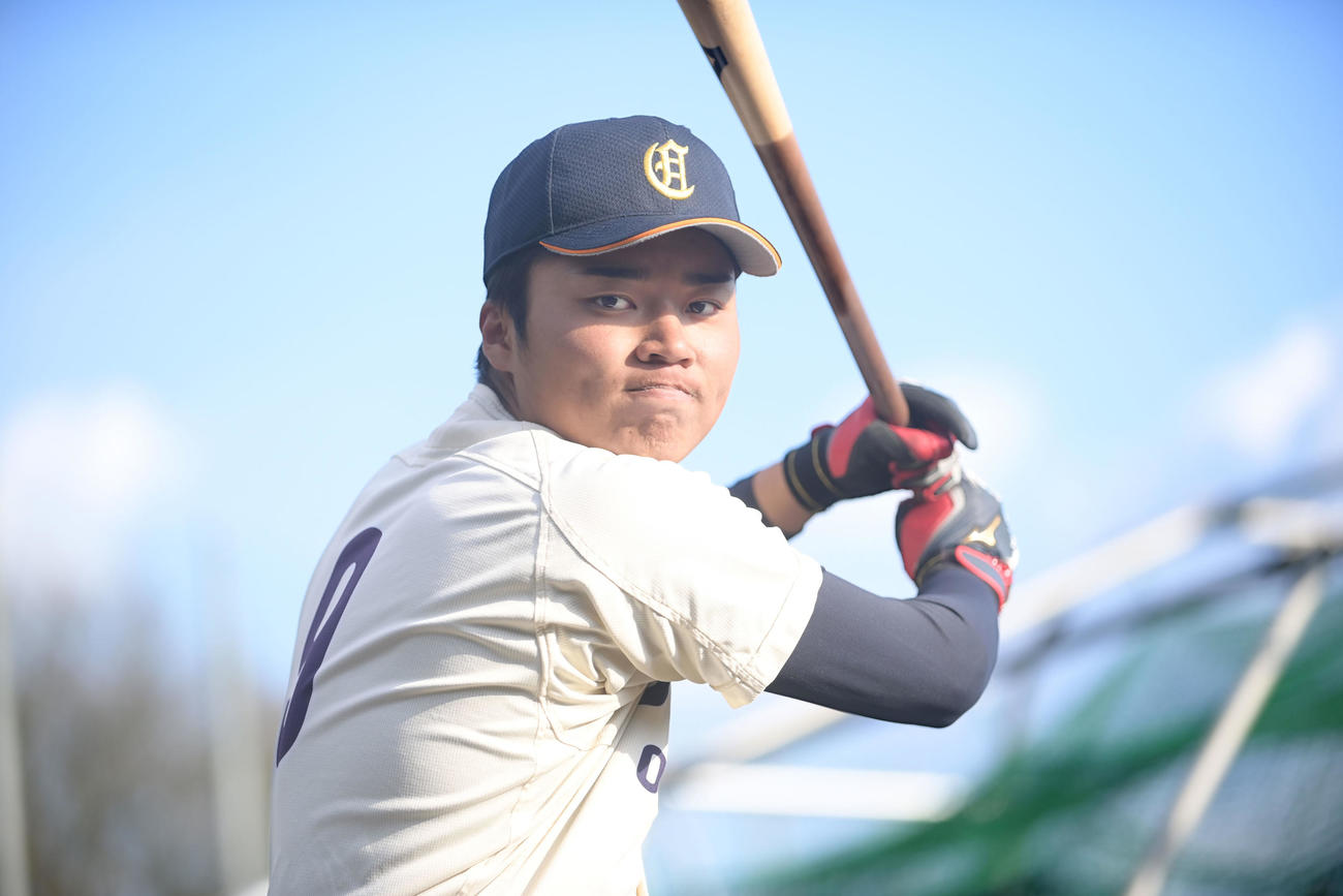 大商大・真鍋慧（2024年3月撮影）