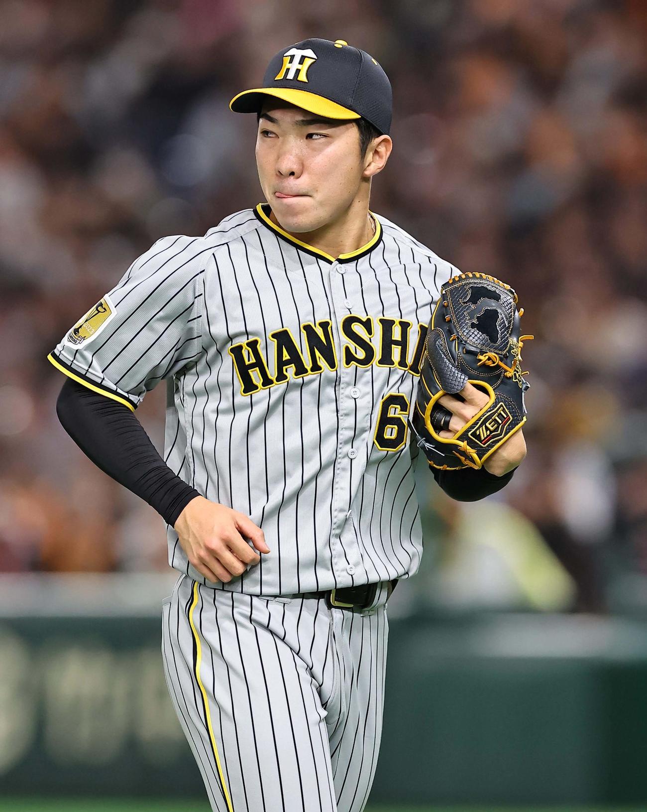 阪神石井大智（2024年3月30日撮影）
