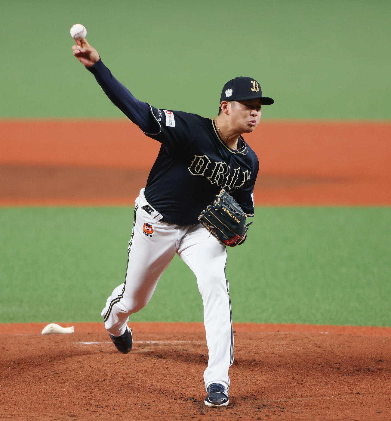 西武対オリックス　オリックス先発の山下（撮影・宮地輝）