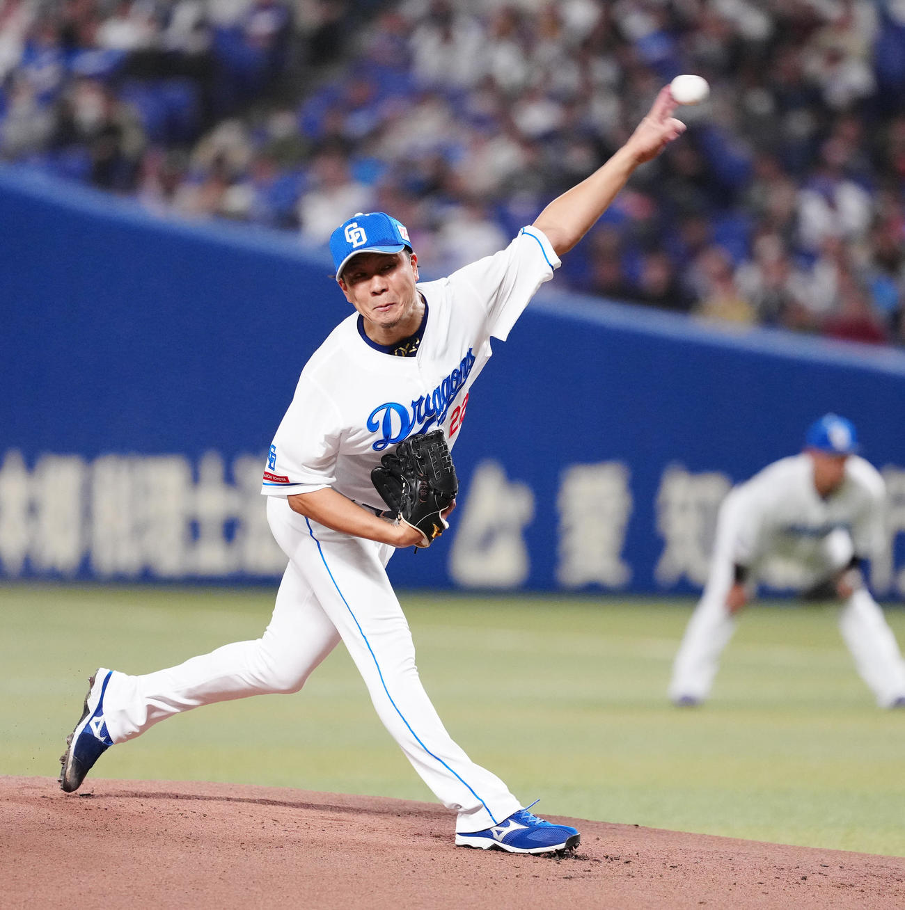 中日対巨人　中日先発の大野（撮影・江口和貴）