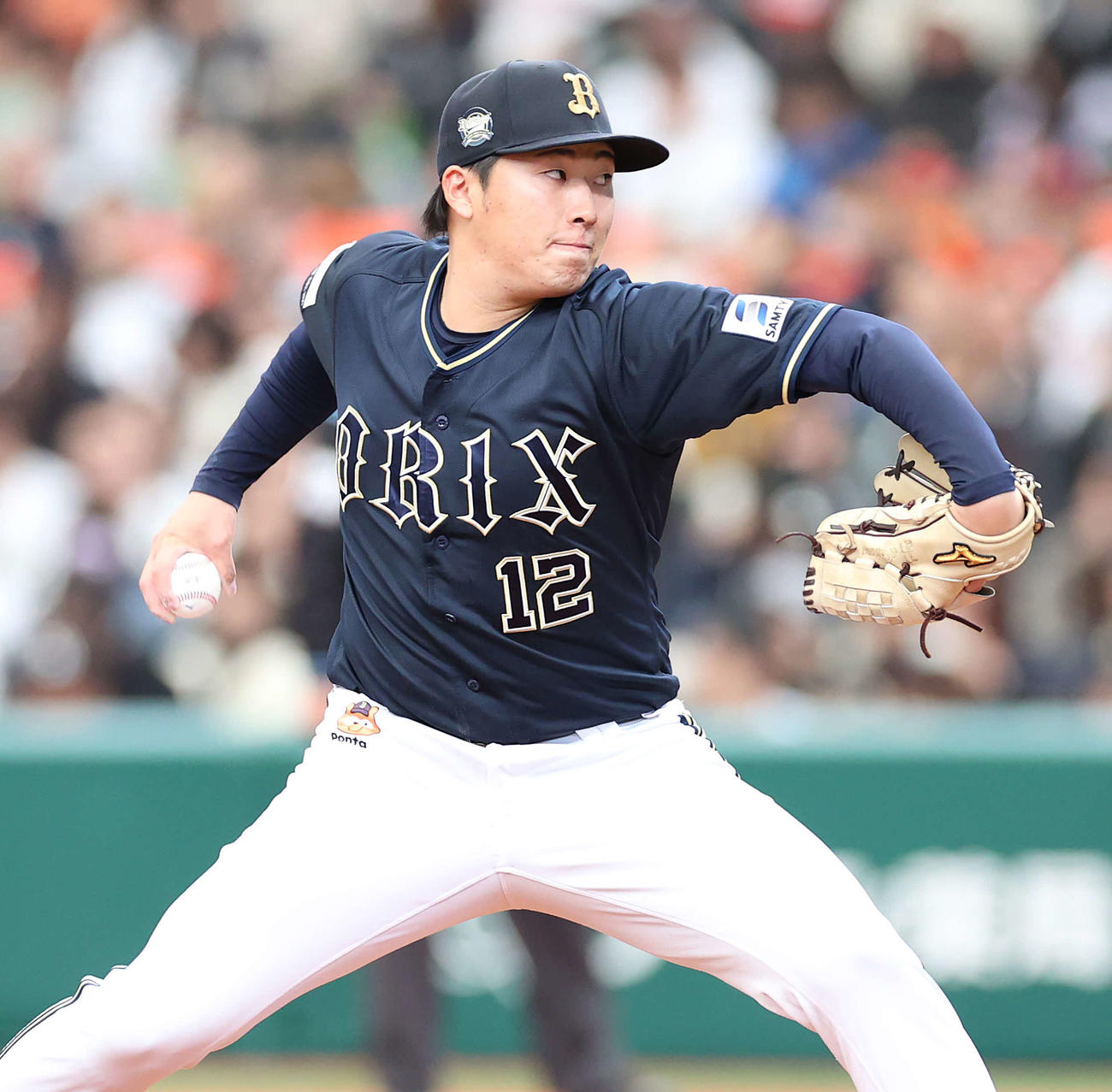 西武対オリックス　力投するオリックス先発の東（撮影・河野匠）