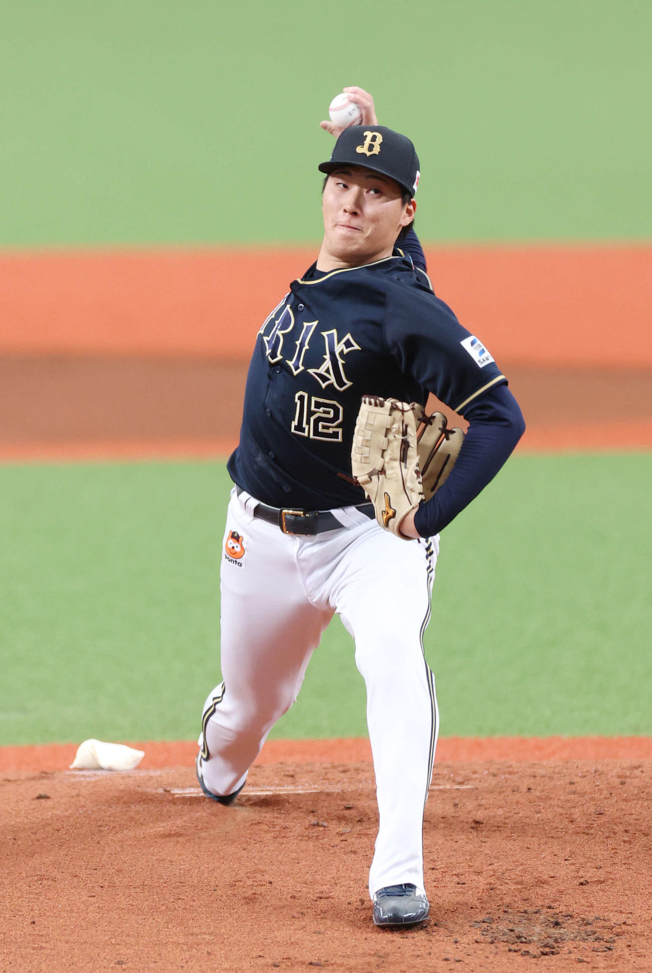 西武対オリックス　力投するオリックス先発の東（撮影・河野匠）