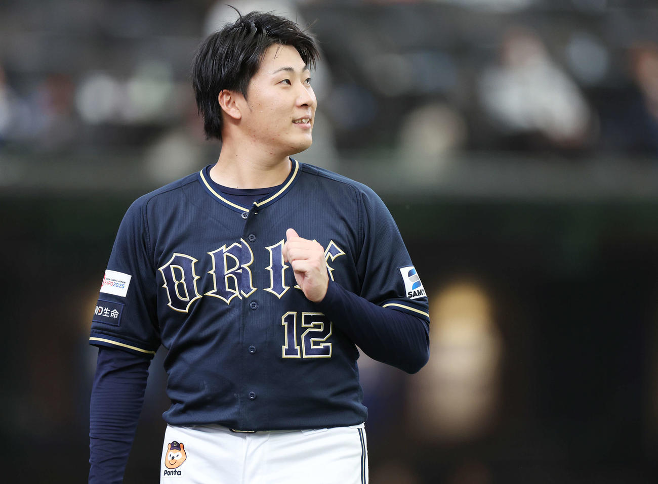 西武対オリックス　5回裏を無失点に抑えたオリックス東（撮影・宮地輝）