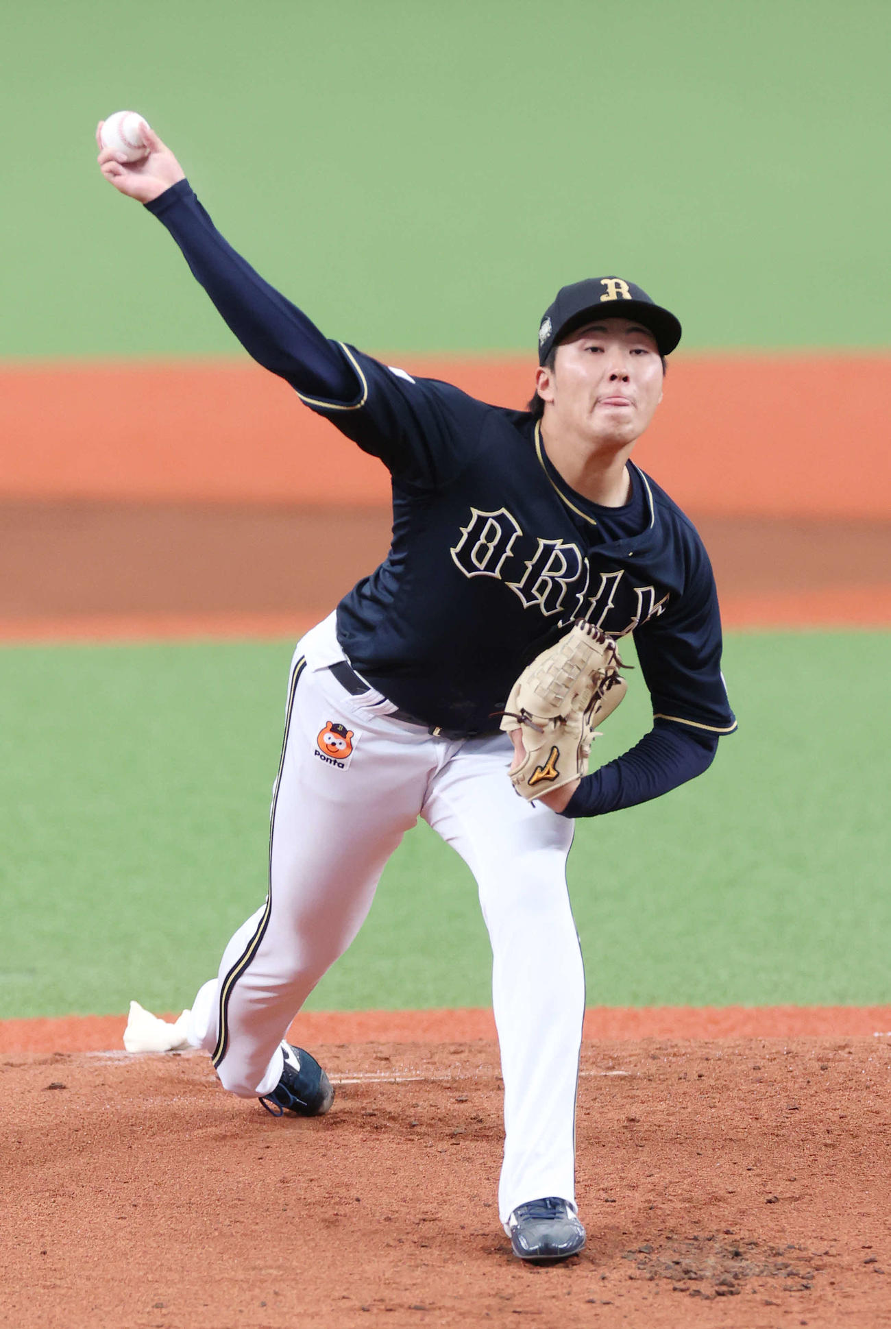 西武対オリックス　力投するオリックス先発の東（撮影・河野匠）