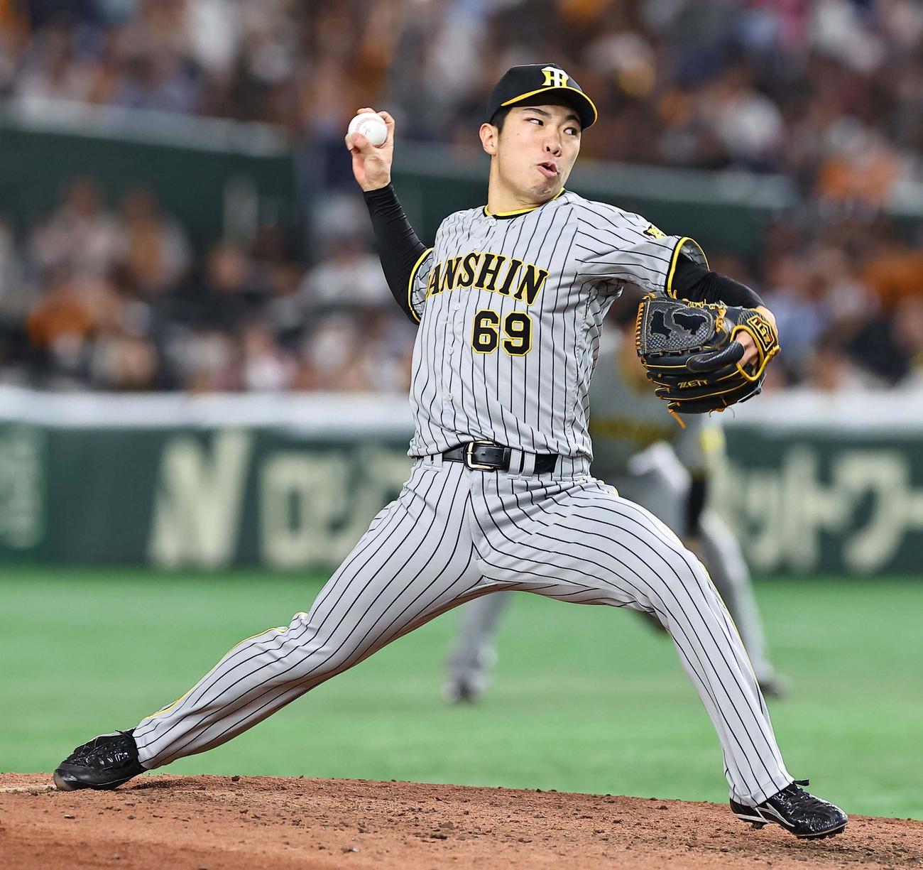 阪神石井大智（2024年3月30日撮影）