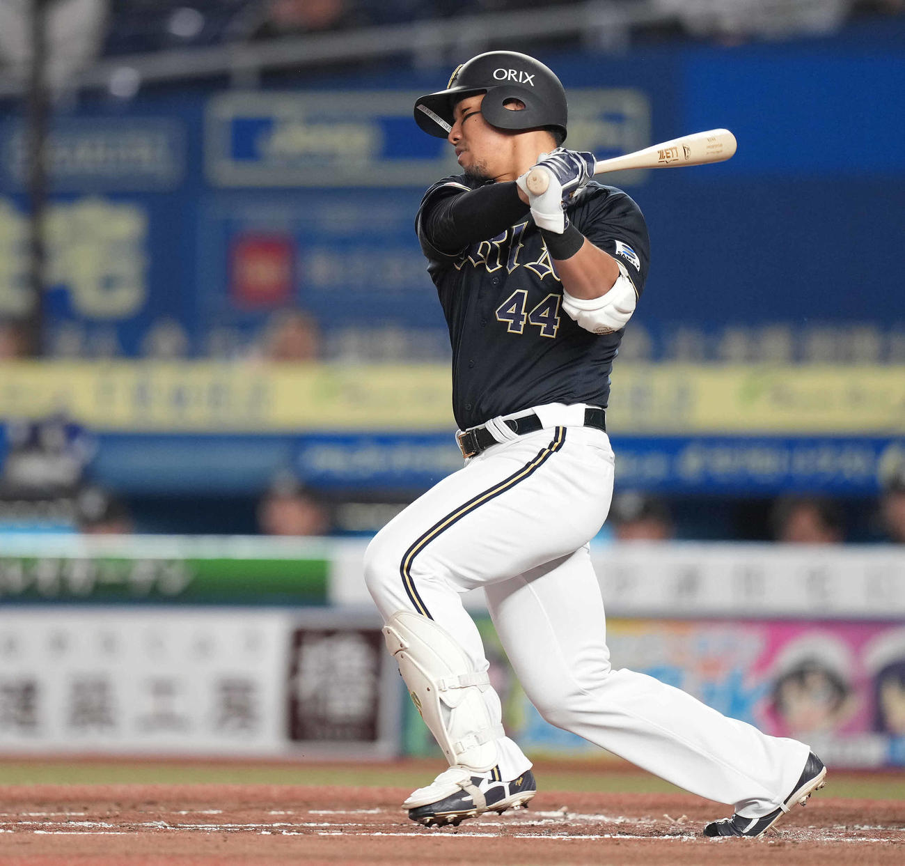 ロッテ対オリックス　2回表オリックス2死、遊ゴロに倒れる頓宮（撮影・鈴木みどり）