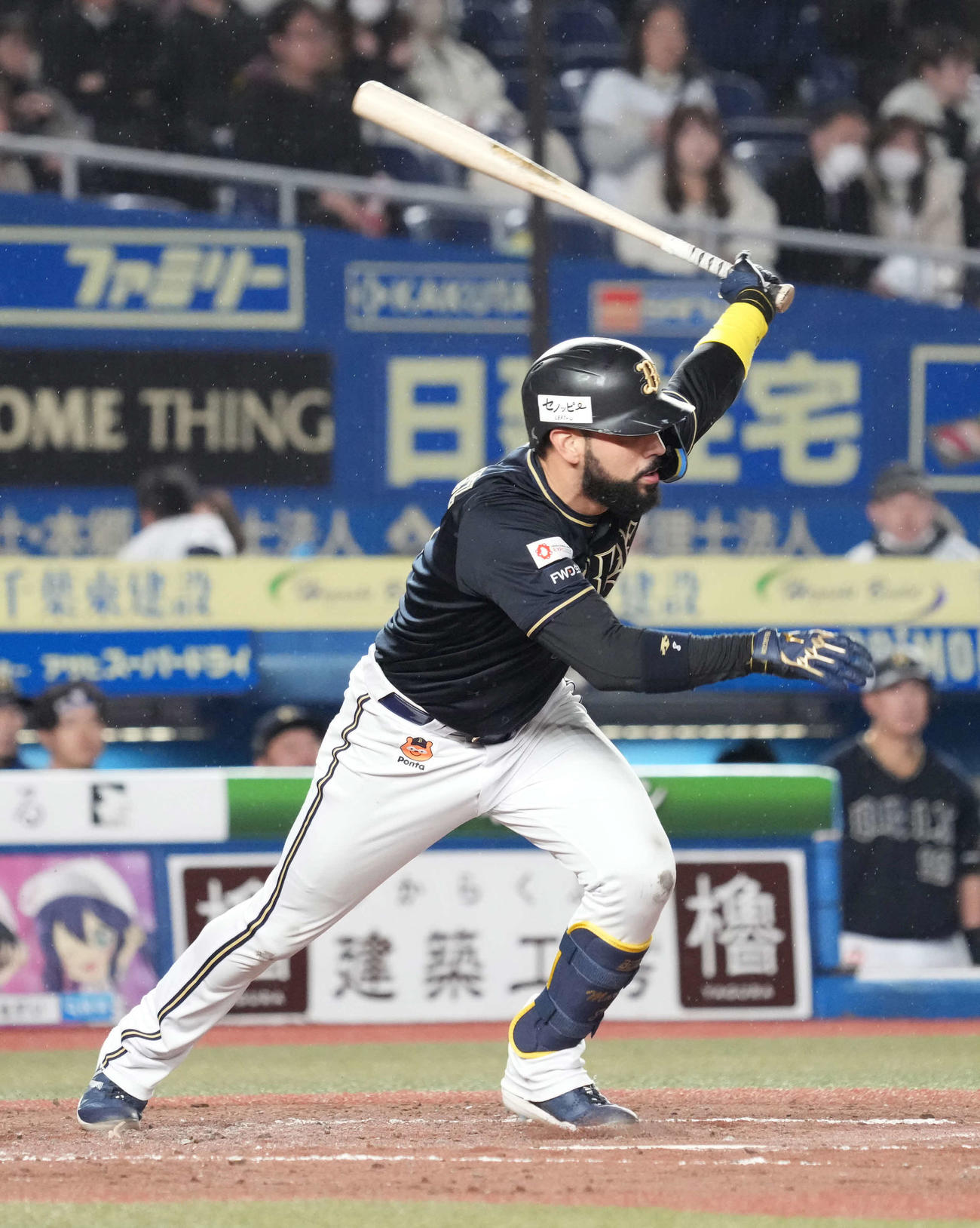 ロッテ対オリックス　5回表オリックス無死、ゴンザレスは投ゴロに倒れる（撮影・小沢裕）