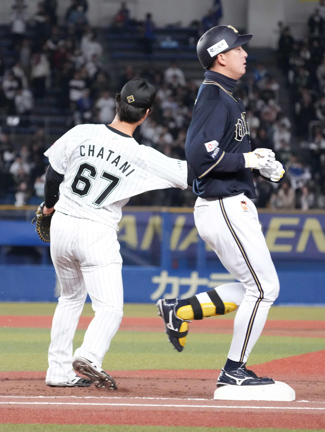 ロッテ対オリックス　3回表オリックス無死、杉本は遊ゴロに倒れる（撮影・小沢裕）