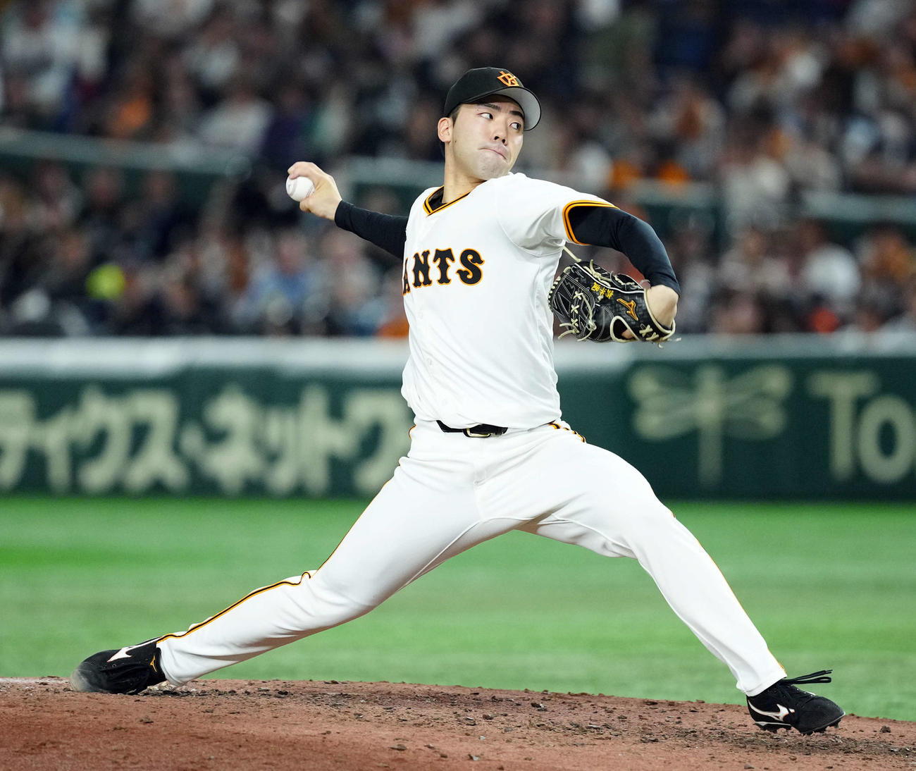 巨人対DeNA 5回途中でマウンドに上がった巨人松井（撮影・たえ見朱実）