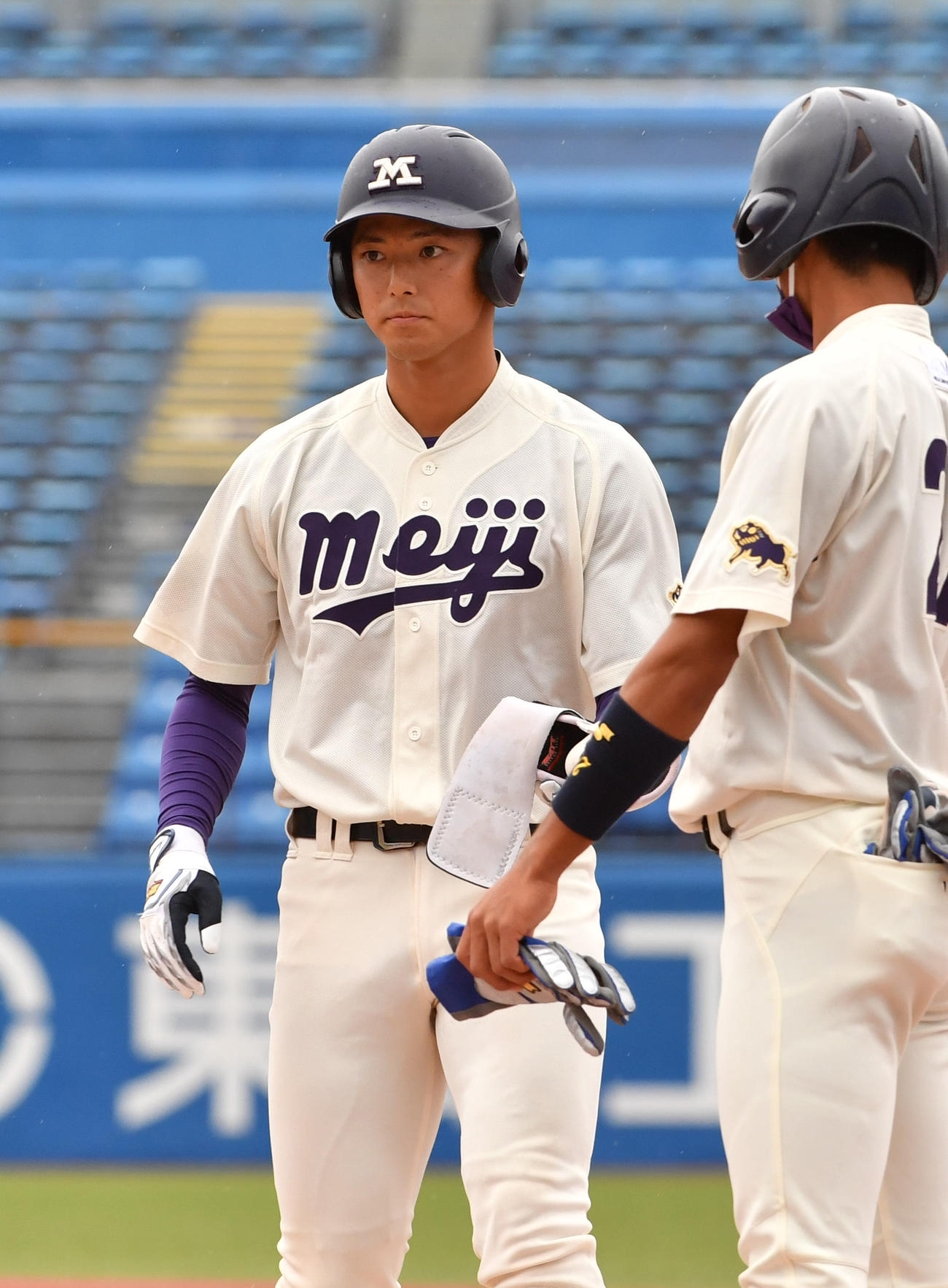 明大・宗山塁(2021年9月26日撮影)