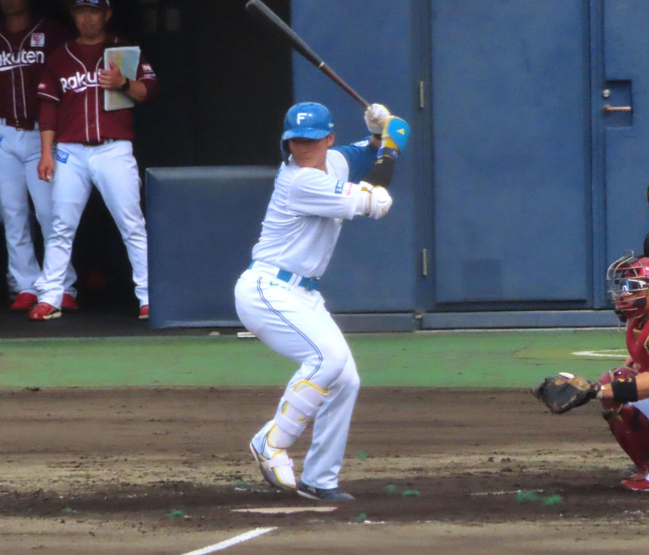 日本ハム対楽天　打席に立つ日本ハム清宮（撮影・黒須亮）