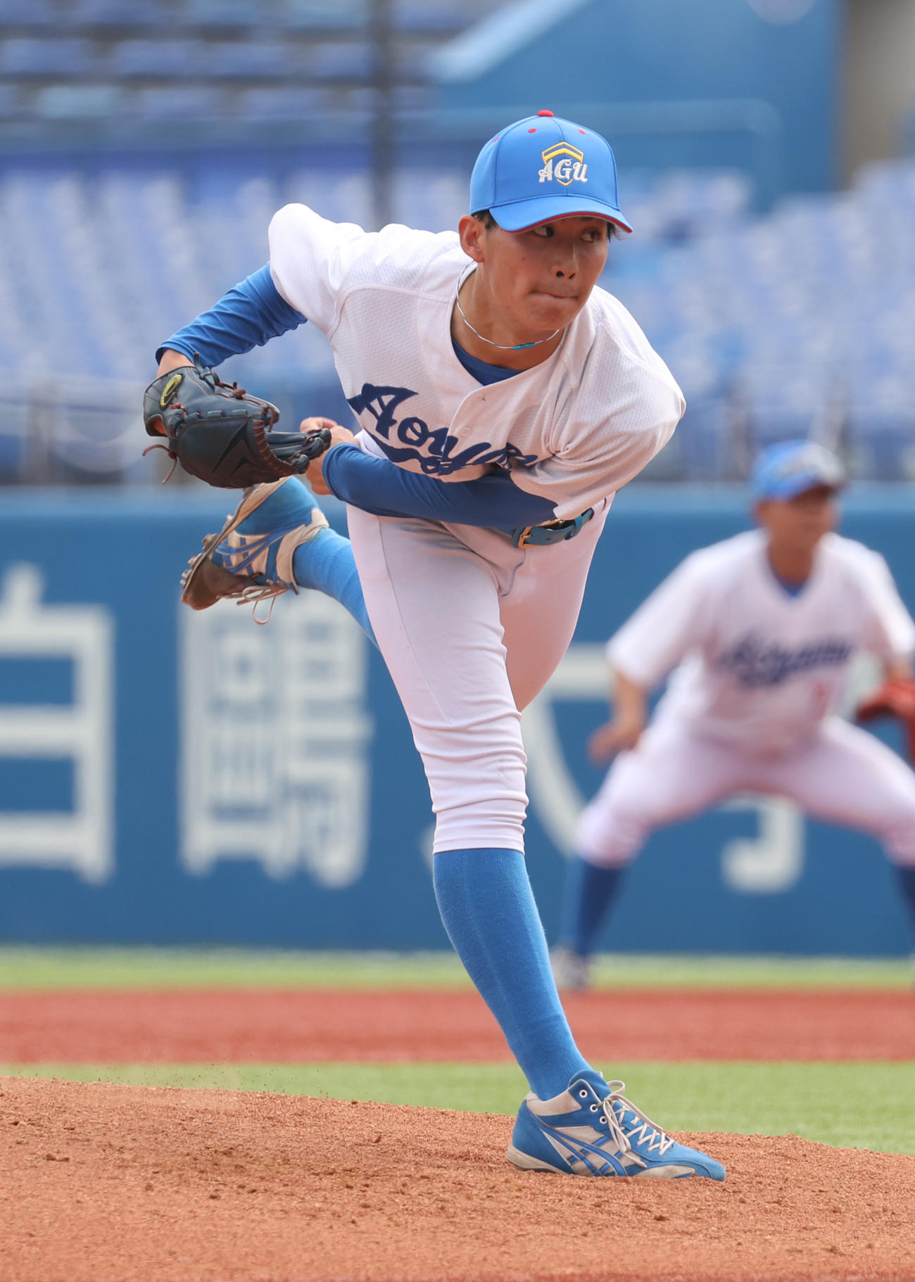 青学大対国学院大　先発した青学大・児玉（撮影・柴田隆二）
