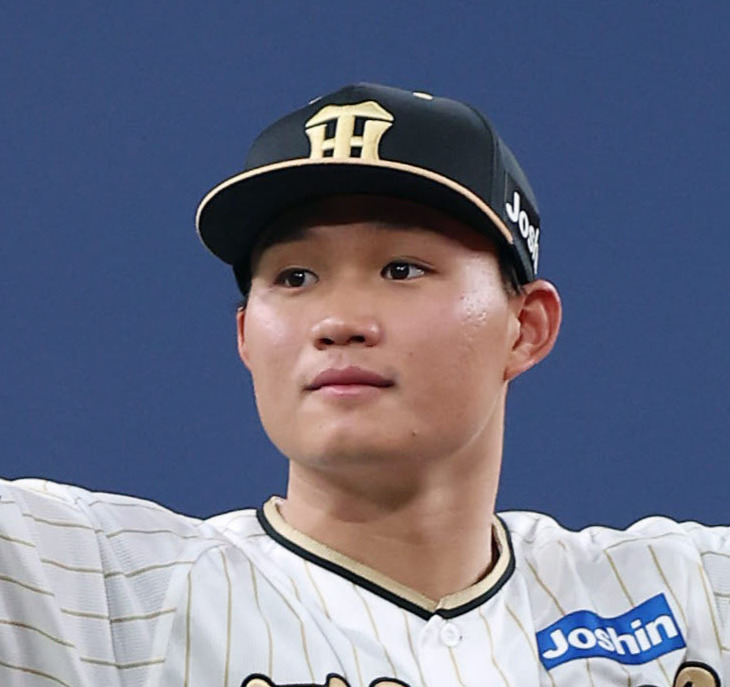 阪神森下翔太（2024年4月2日撮影）