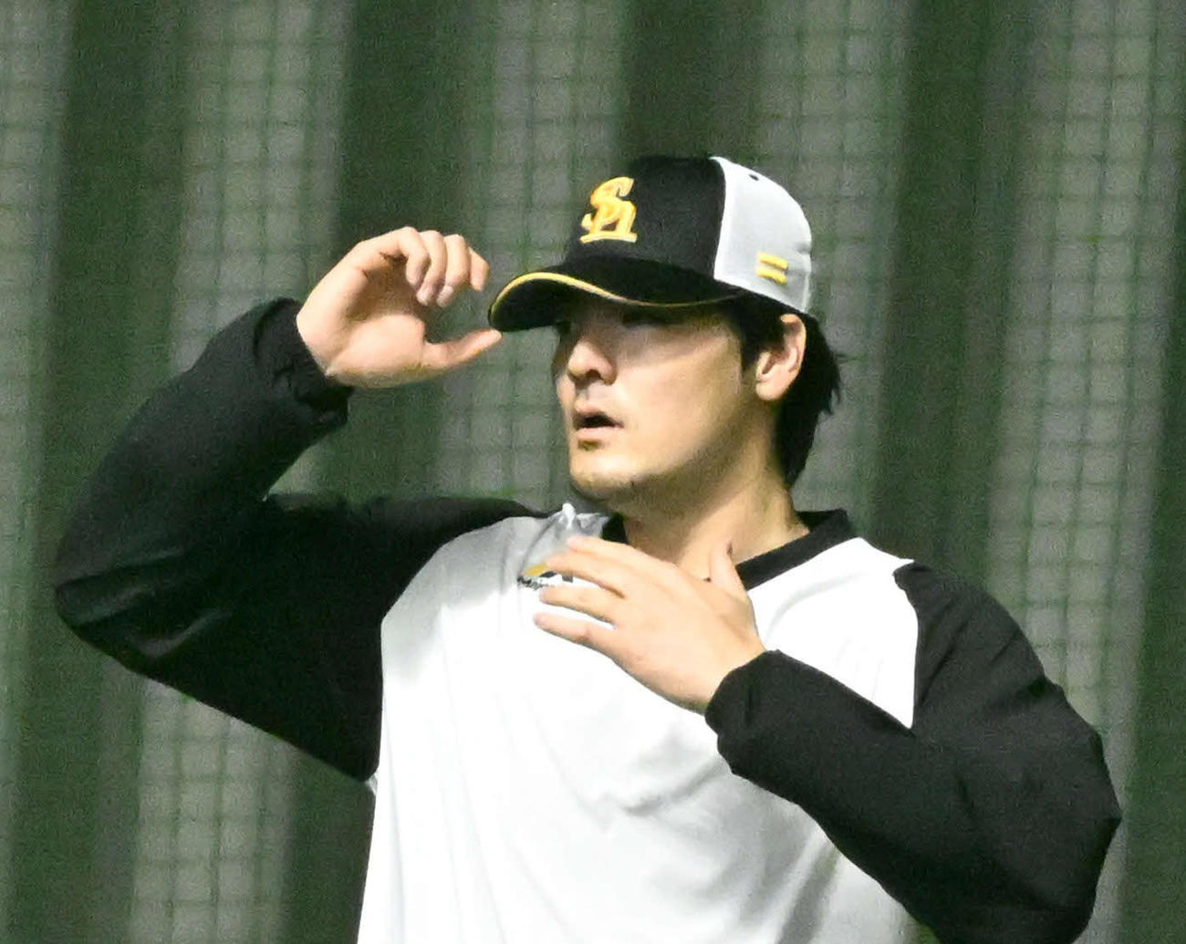 ソフトバンク有原航平（2024年4月7日撮影）