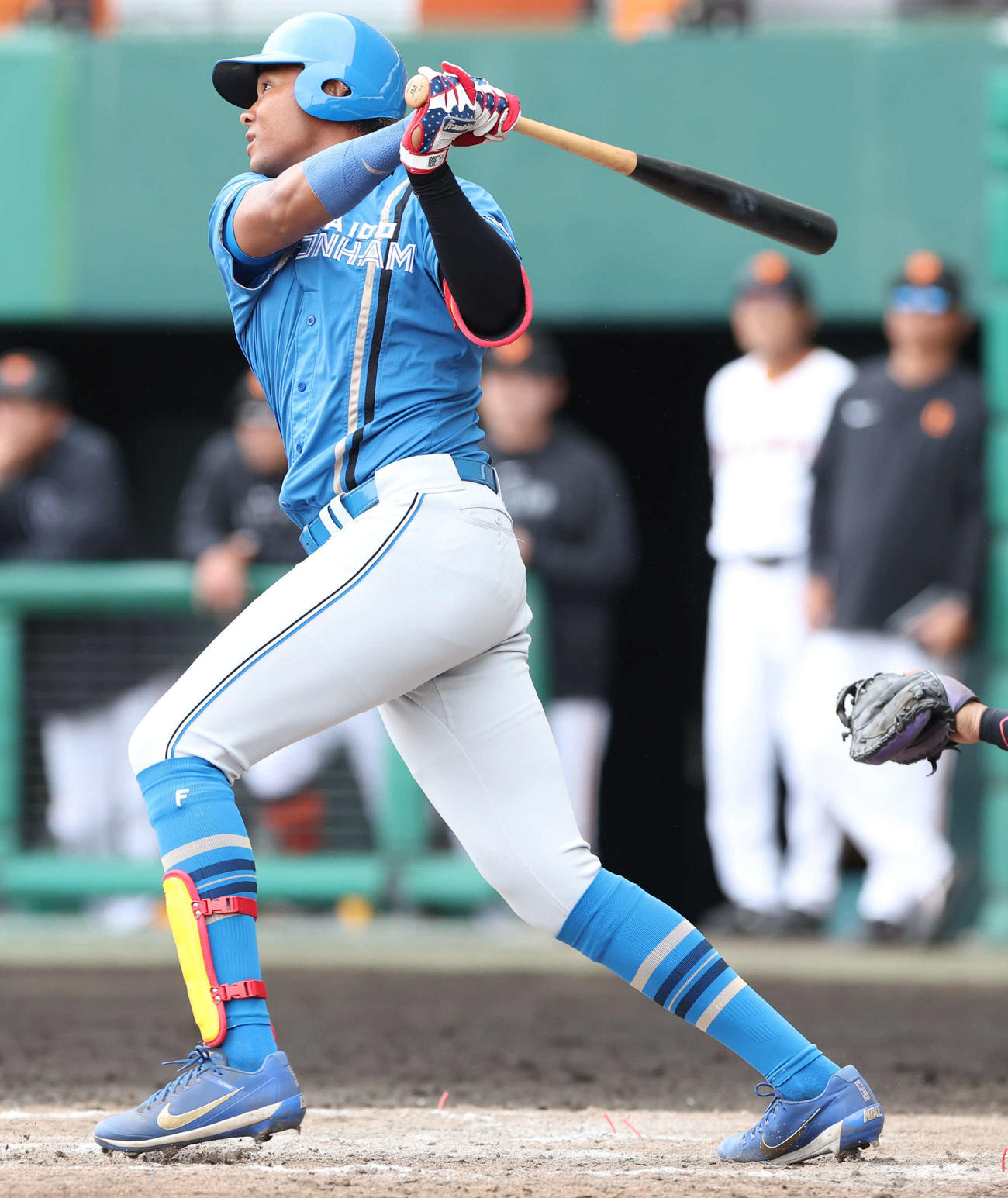 日本ハム水谷瞬（2024年2月27日撮影）