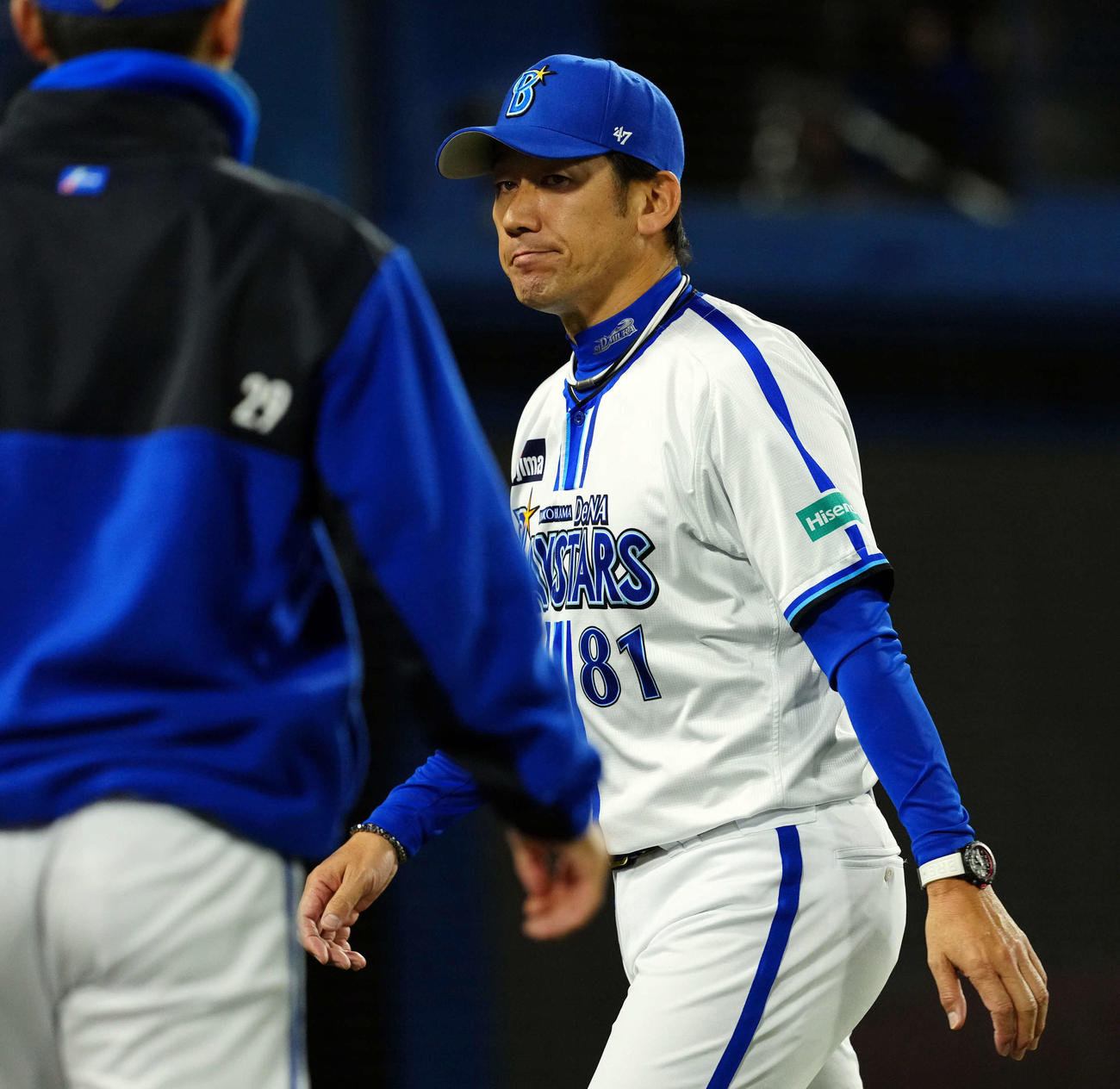 DeNA対中日　中日に負けを喫したDeNA三浦監督（撮影・たえ見朱実）