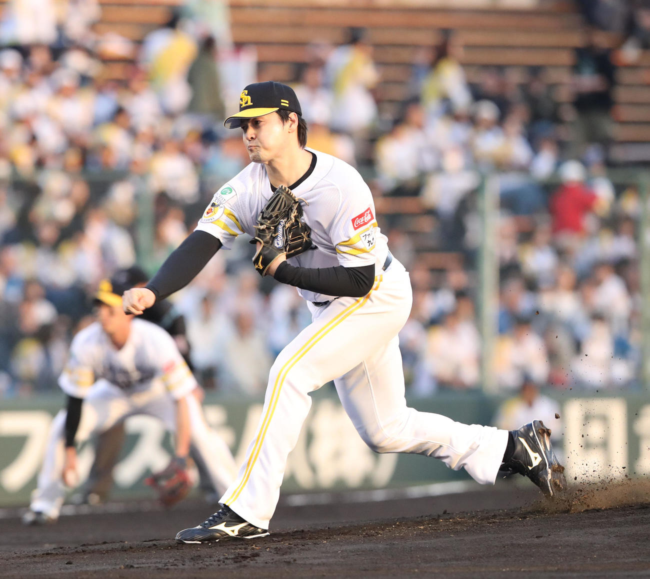 ソフトバンク対日本ハム　先発・有原（撮影・梅根麻紀）