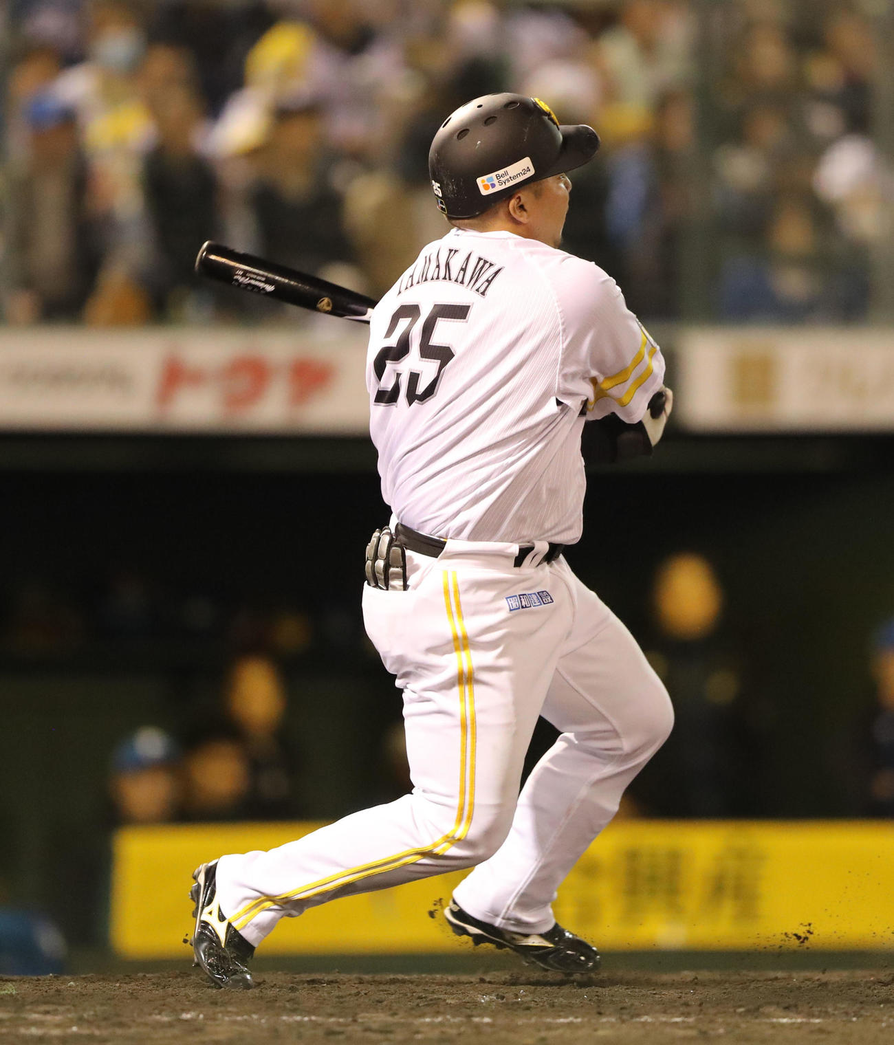 ソフトバンク対日本ハム　5回裏ソフトバンク無死満塁、山川は三併殺打に終わる（撮影・梅根麻紀）