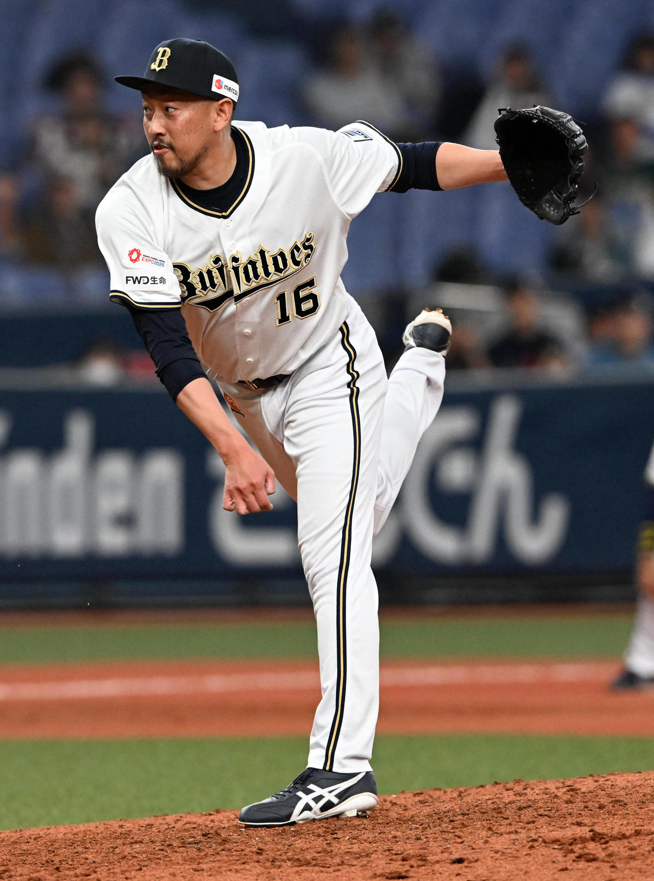 オリックス対楽天　オリックス5番手の平野佳（撮影・前岡正明）