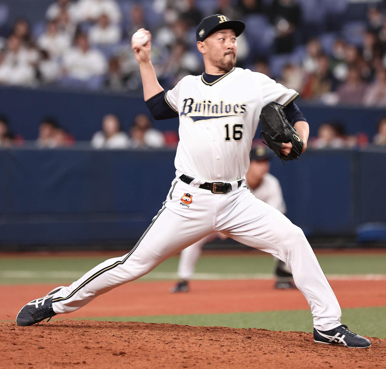 オリックス対楽天　9回に登板し無失点でセーブを挙げたオリックス平野（撮影・西尾就之）