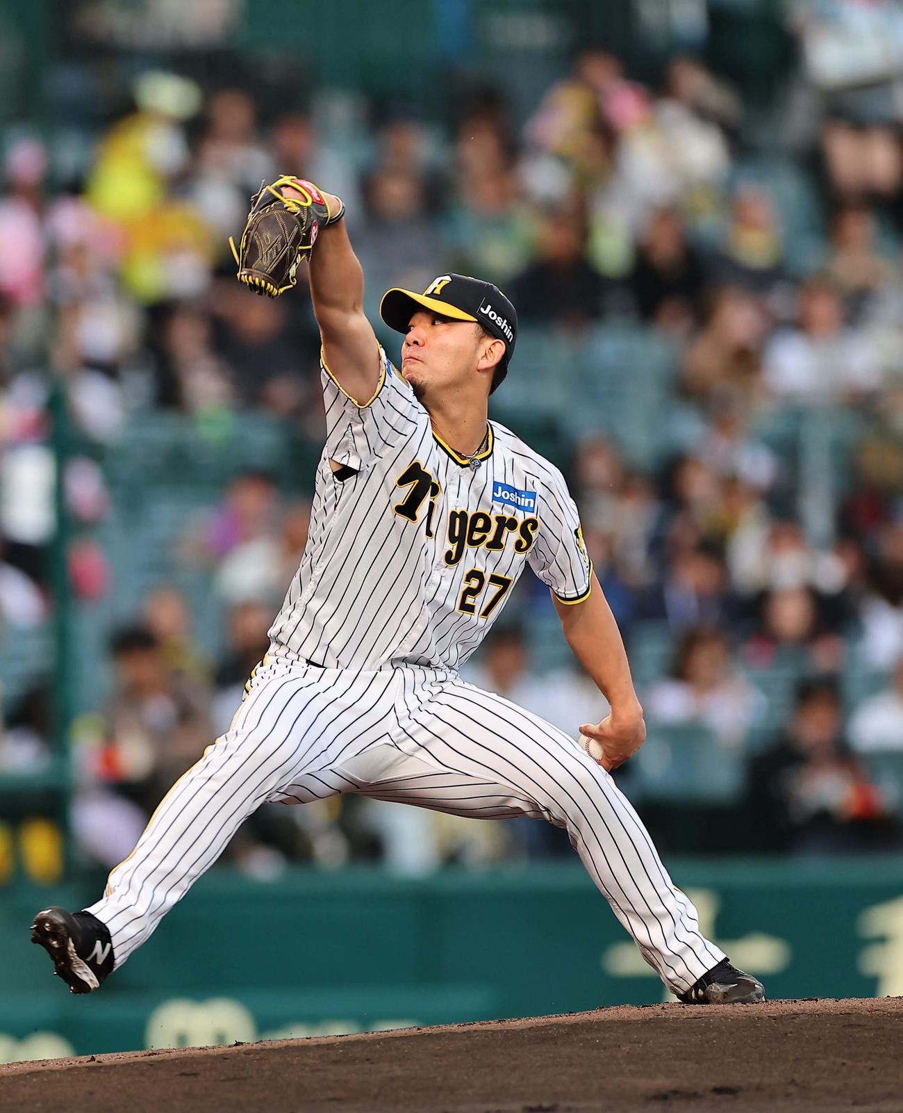 阪神対広島　阪神先発の伊藤将（撮影・上田博志）