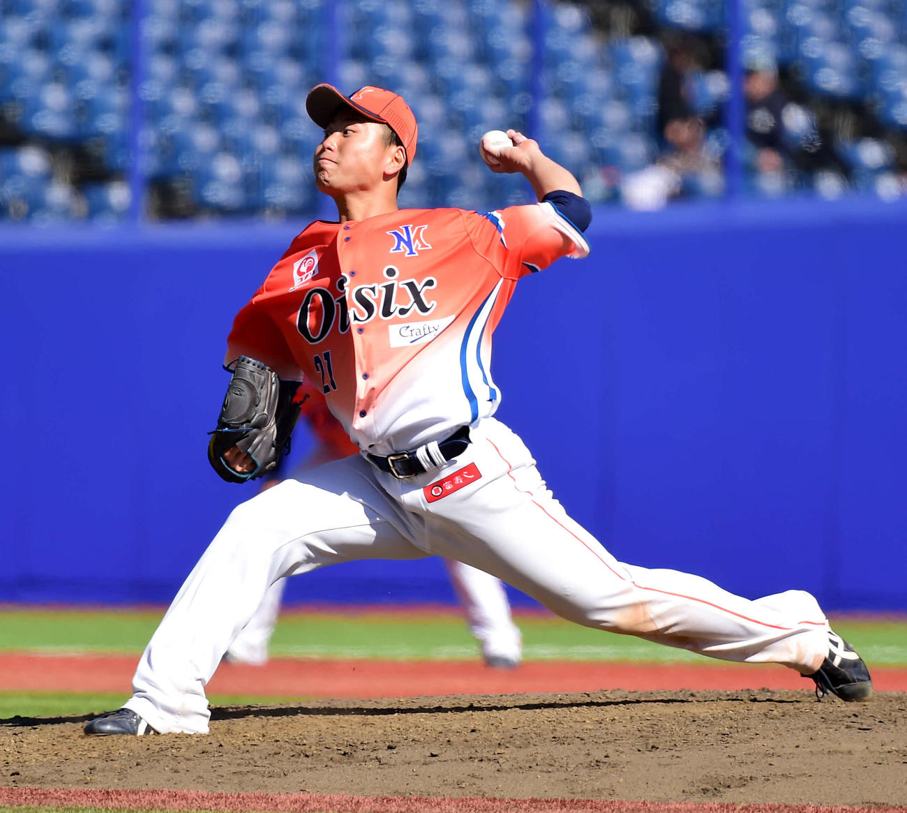 6回無失点で2勝目を挙げたオイシックス先発の牧野
