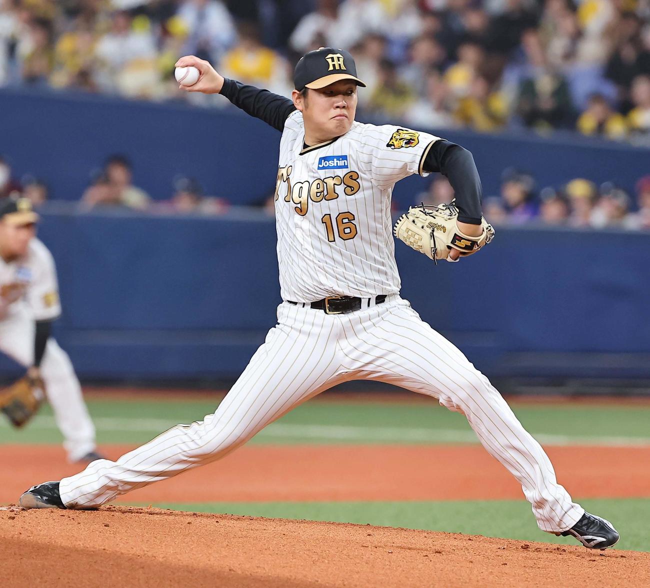 西勇輝(2024年4月4日撮影)