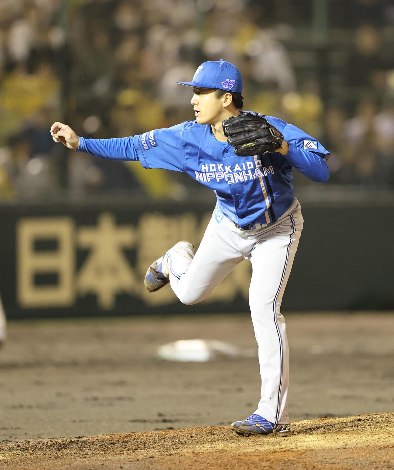 ソフトバンク対日本ハム　先発・北山（撮影・梅根麻紀）