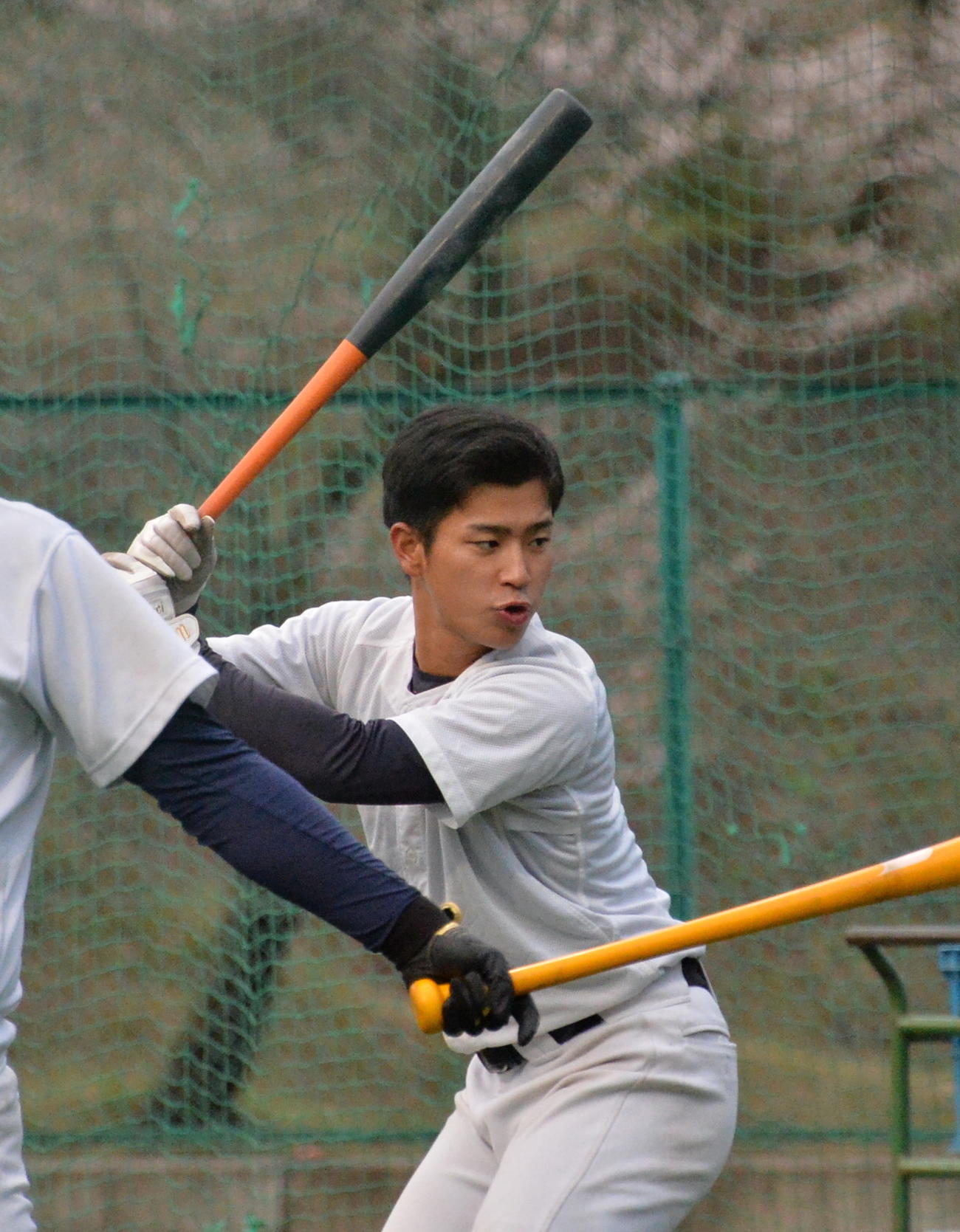 リーグ開幕へ、「常に1番先頭に立ってチームを鼓舞したい」と意気込む仙台大・小田倉主将（撮影・濱本神威）