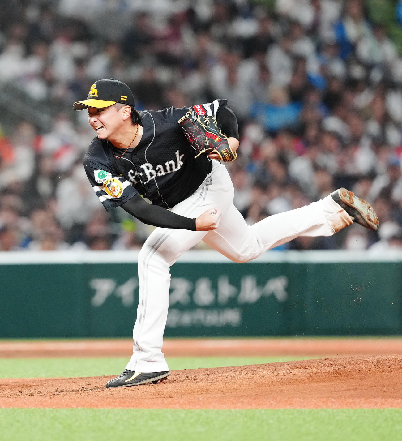 西武対ソフトバンク　ソフトバンク先発の東浜（撮影・江口和貴）