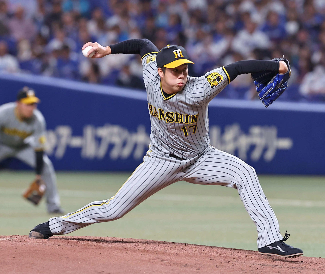 中日対阪神　阪神先発の青柳（撮影・上田博志）