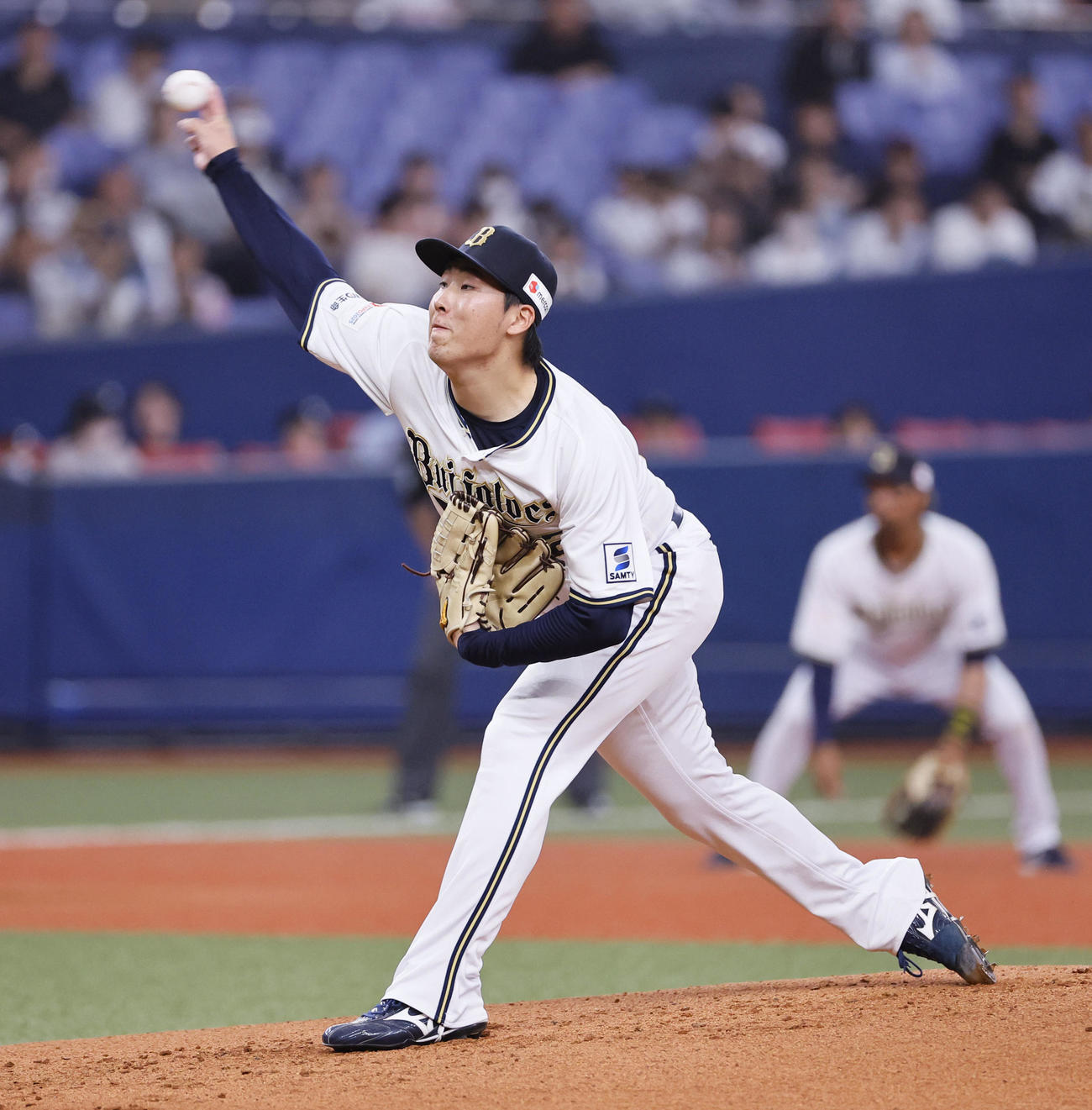 オリックス対日本ハム　日本ハム戦に先発したオリックス東（撮影・藤尾明華）