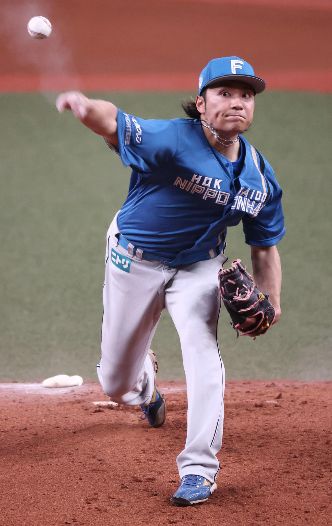 オリックス対日本ハム　日本ハム先発の伊藤は6回を3安打無失点に抑え2勝目を挙げる（撮影・西尾就之）