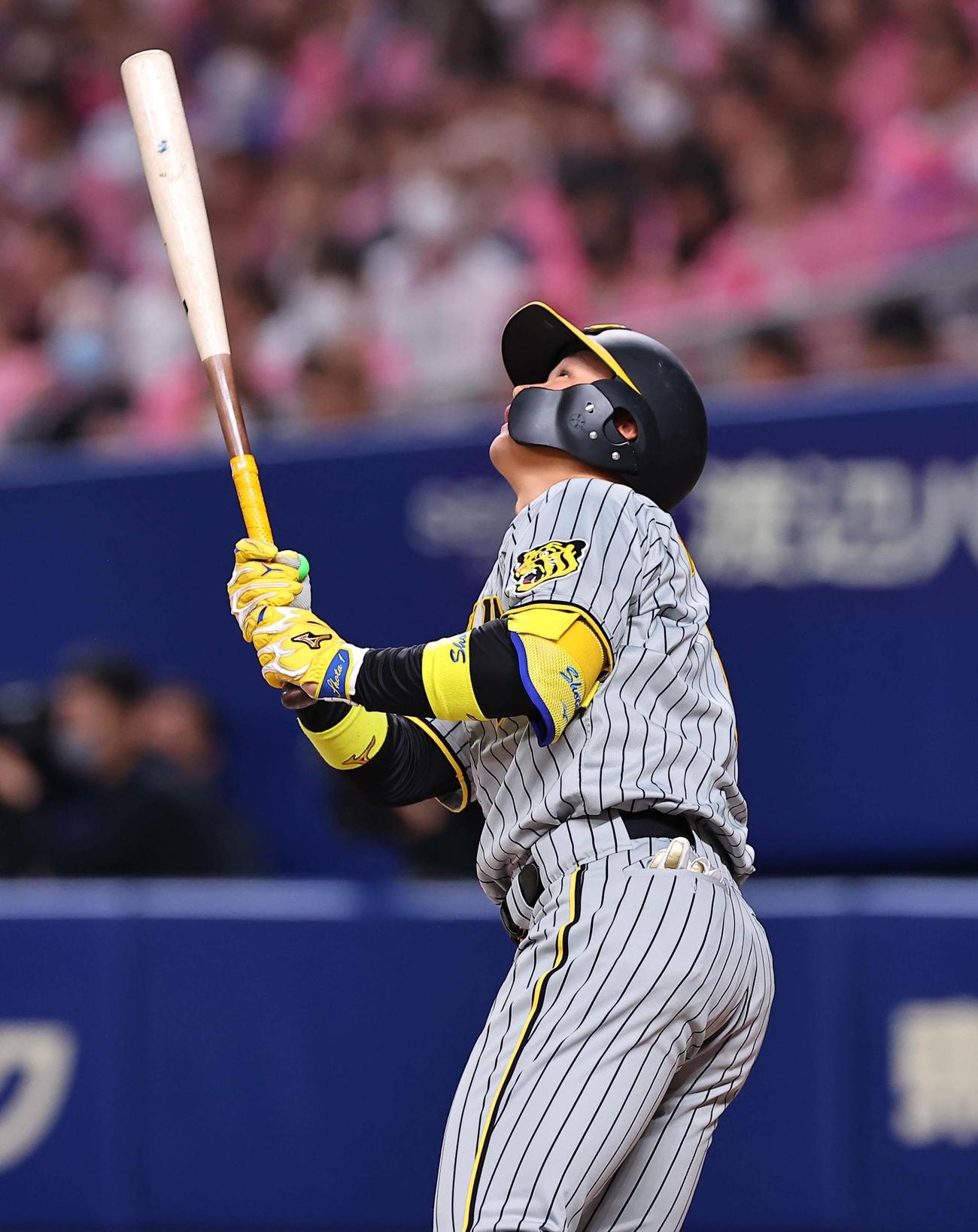 中日対阪神　9回表阪神無死、森下は二飛に倒れる（撮影・上田博志）
