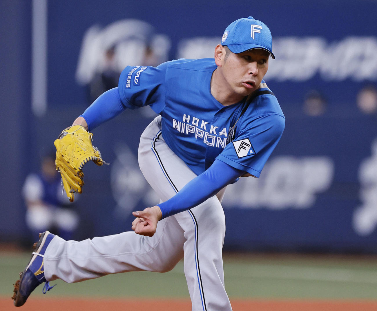 オリックス対日本ハム　オリックス戦に先発した日本ハム加藤貴（撮影・藤尾明華）